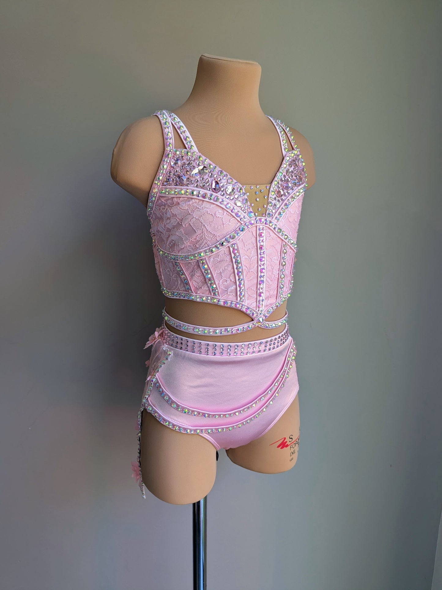 Cherish Bloom Pastel Pink Satin: Lace Hem - Limited Edition Costume 