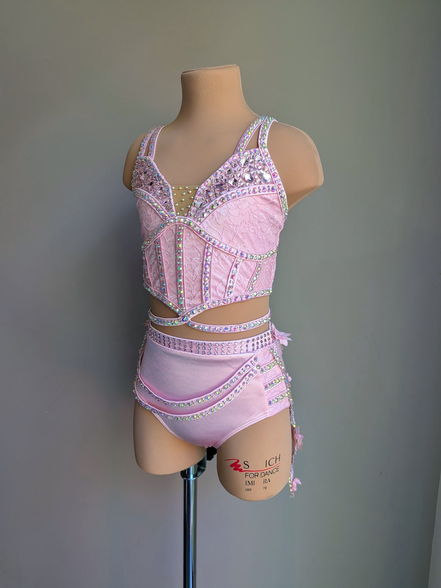 Cherish Bloom Pastel Pink Satin: Lace Hem - Limited Edition Costume 