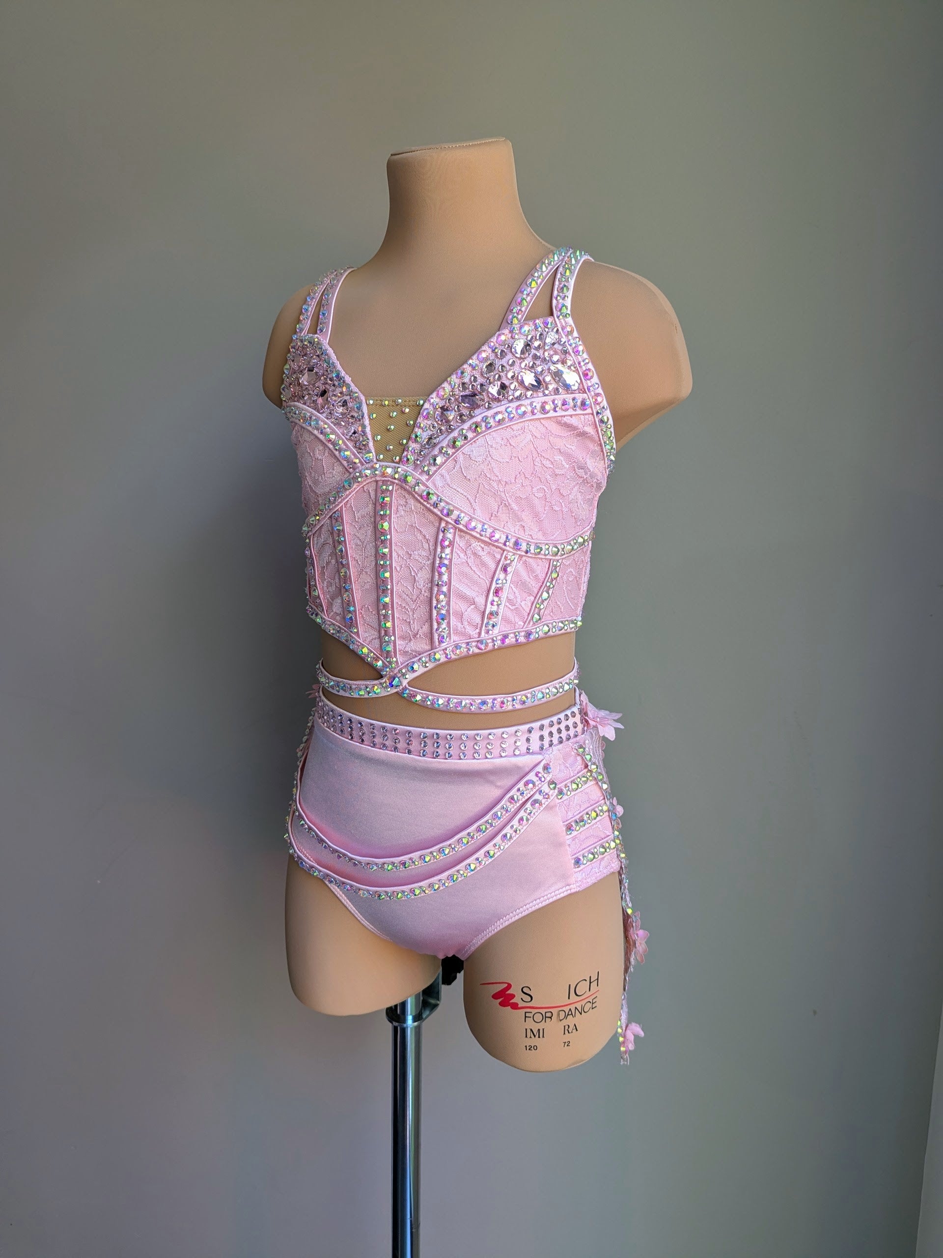 Cherish Bloom Pastel Pink Satin: Lace Hem - Limited Edition Costume 