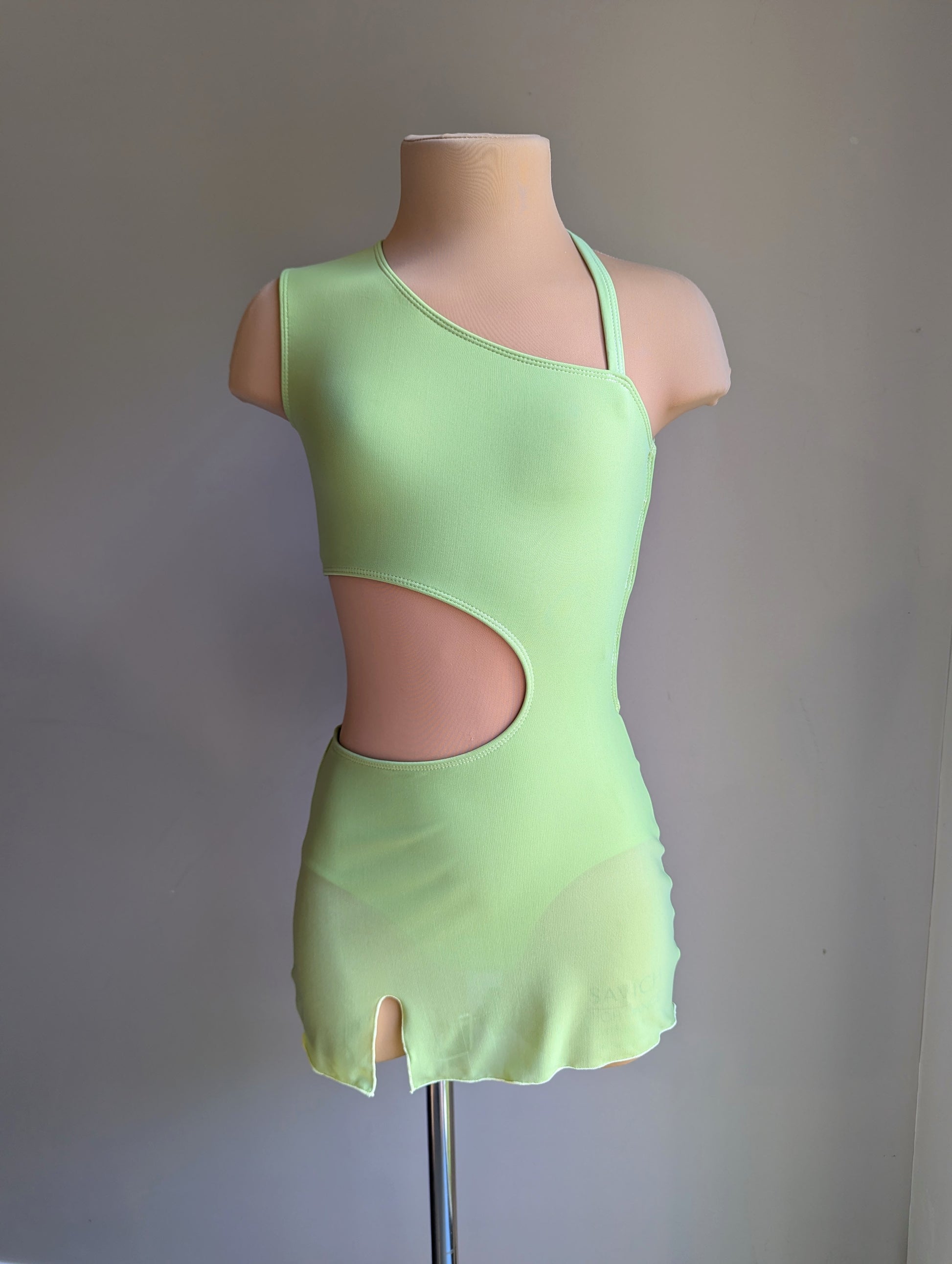 Chloe Slip Dress - Sage Green Mesh 