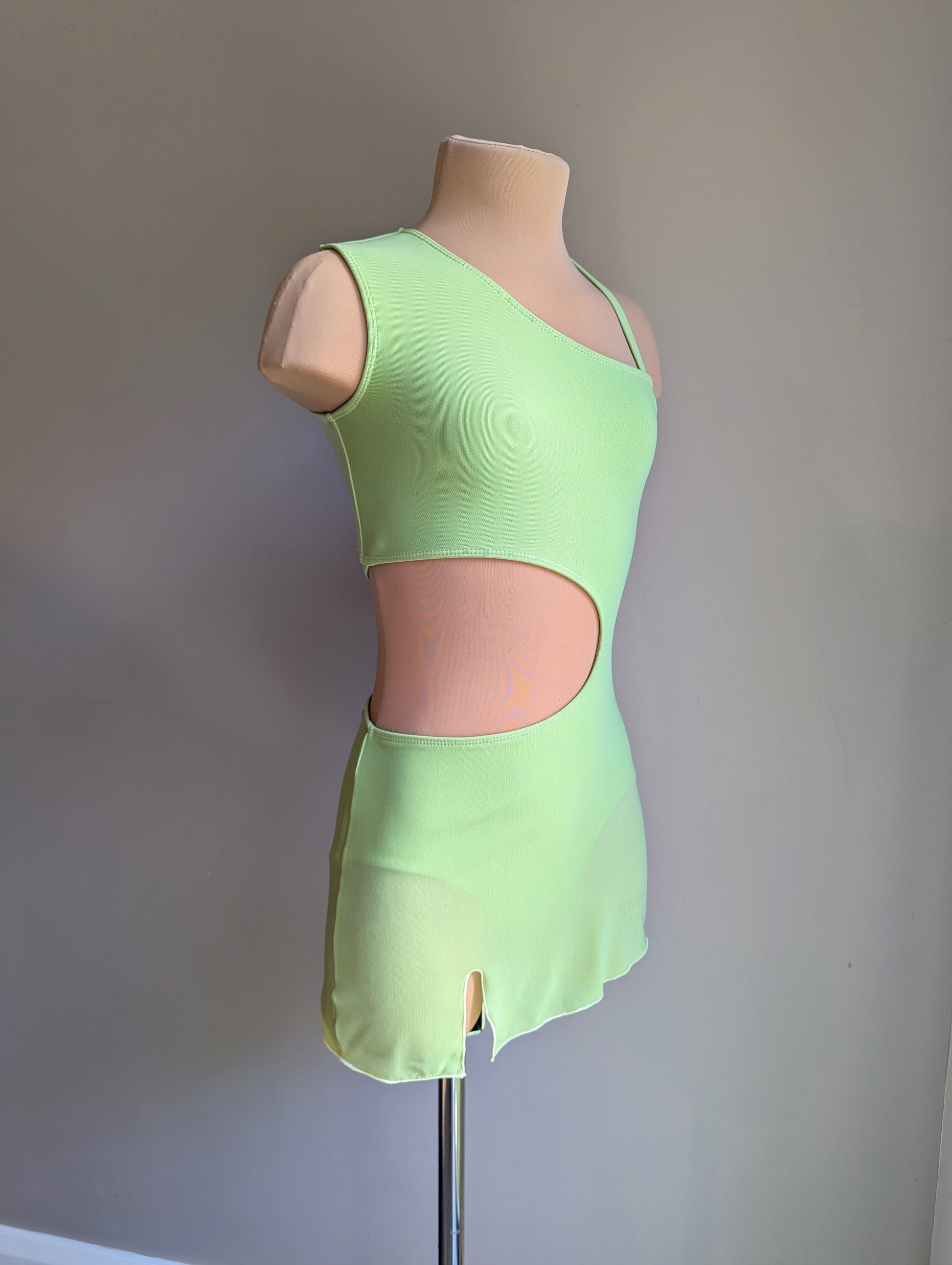 Chloe Slip Dress - Sage Green Mesh 