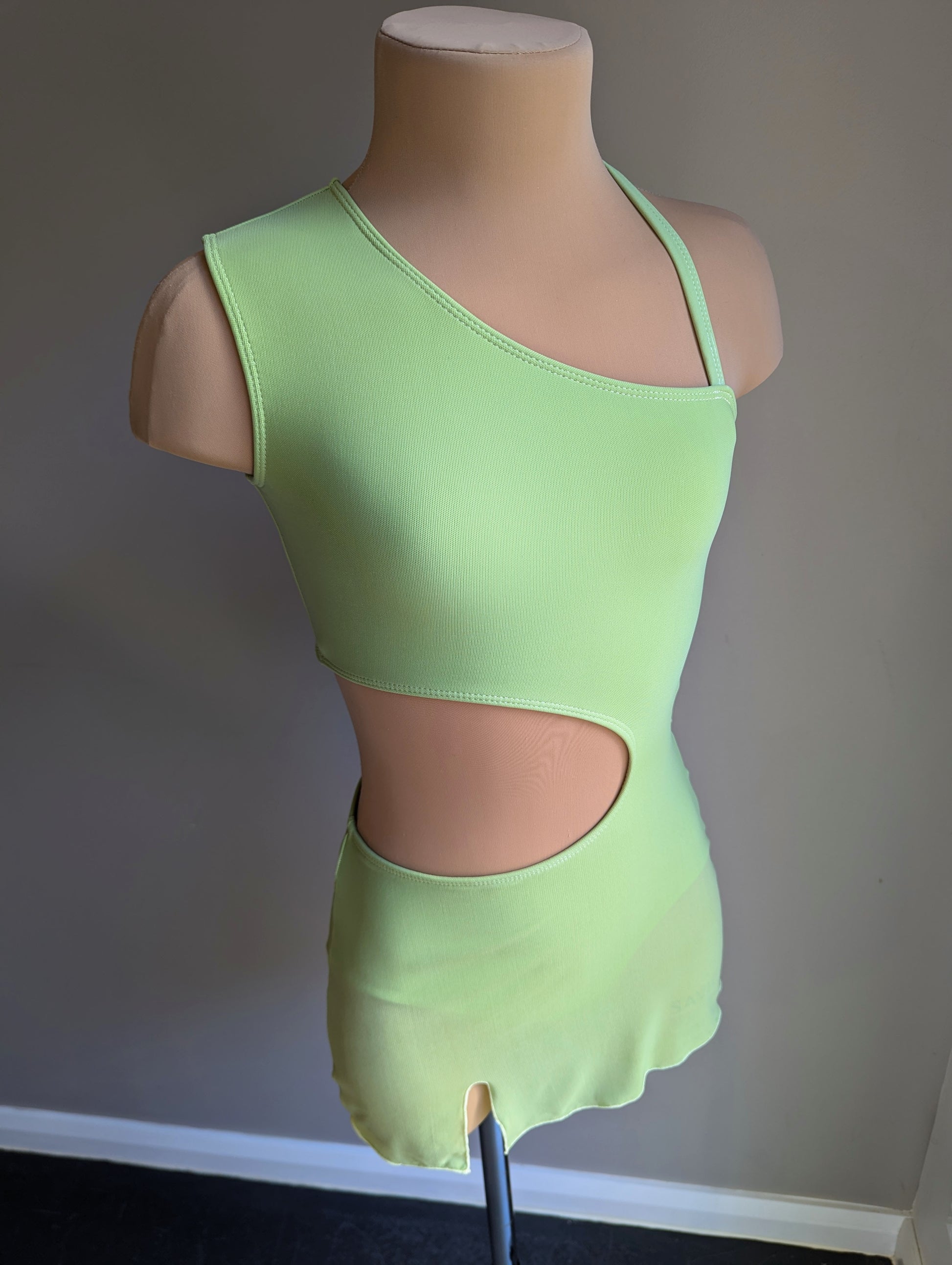 Chloe Slip Dress - Sage Green Mesh 