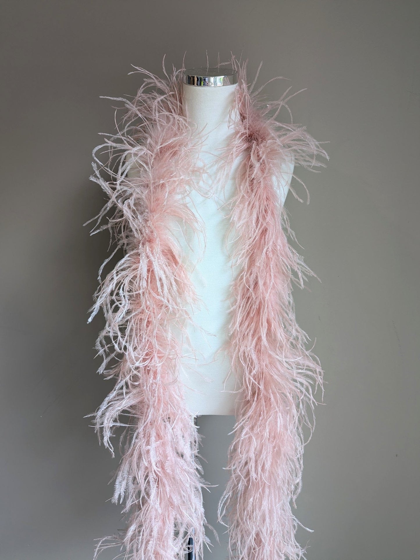 Ostrich Feather Boa 6ply - Blush Feathers