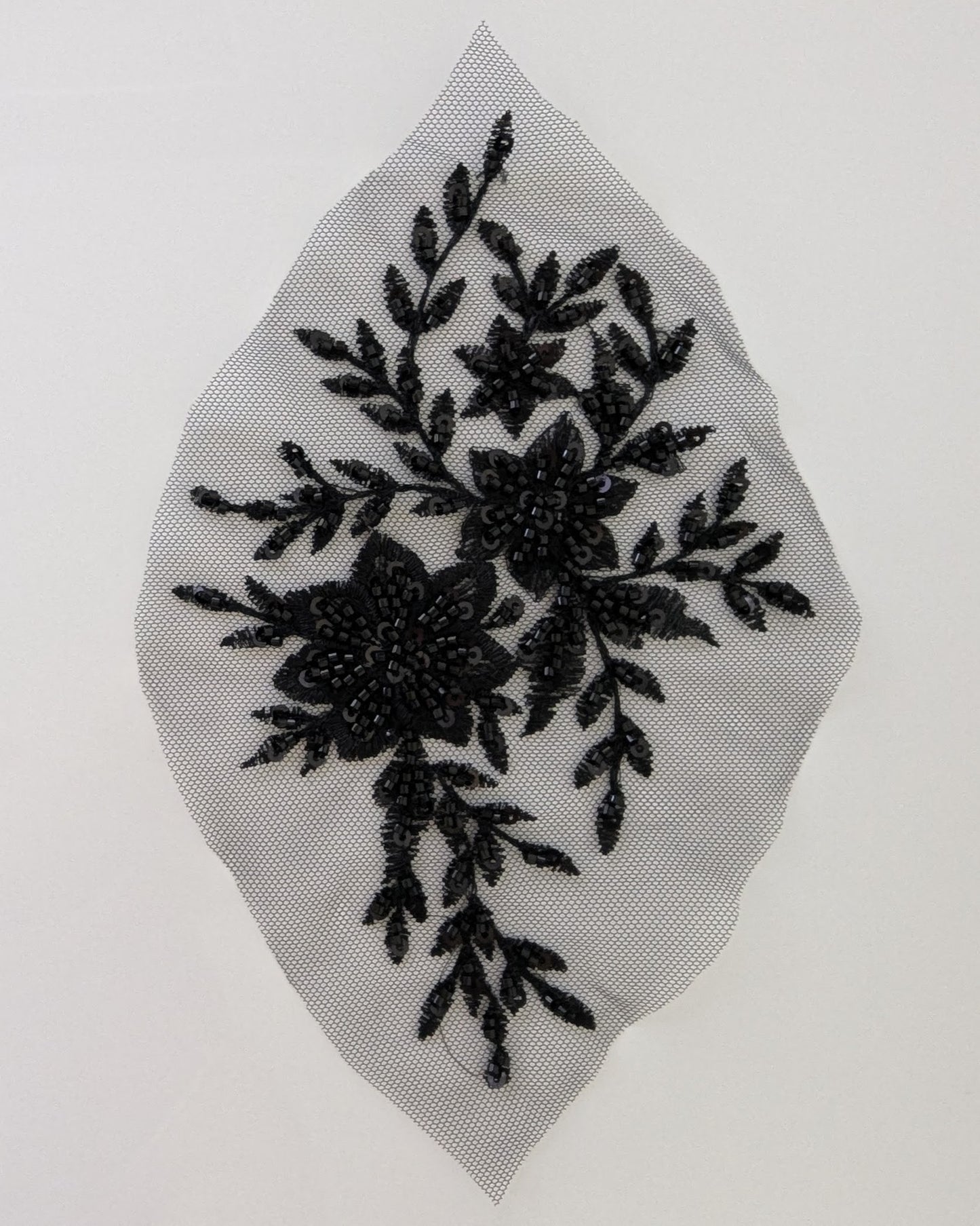 Shimmer Beaded Lace Appliqué 
