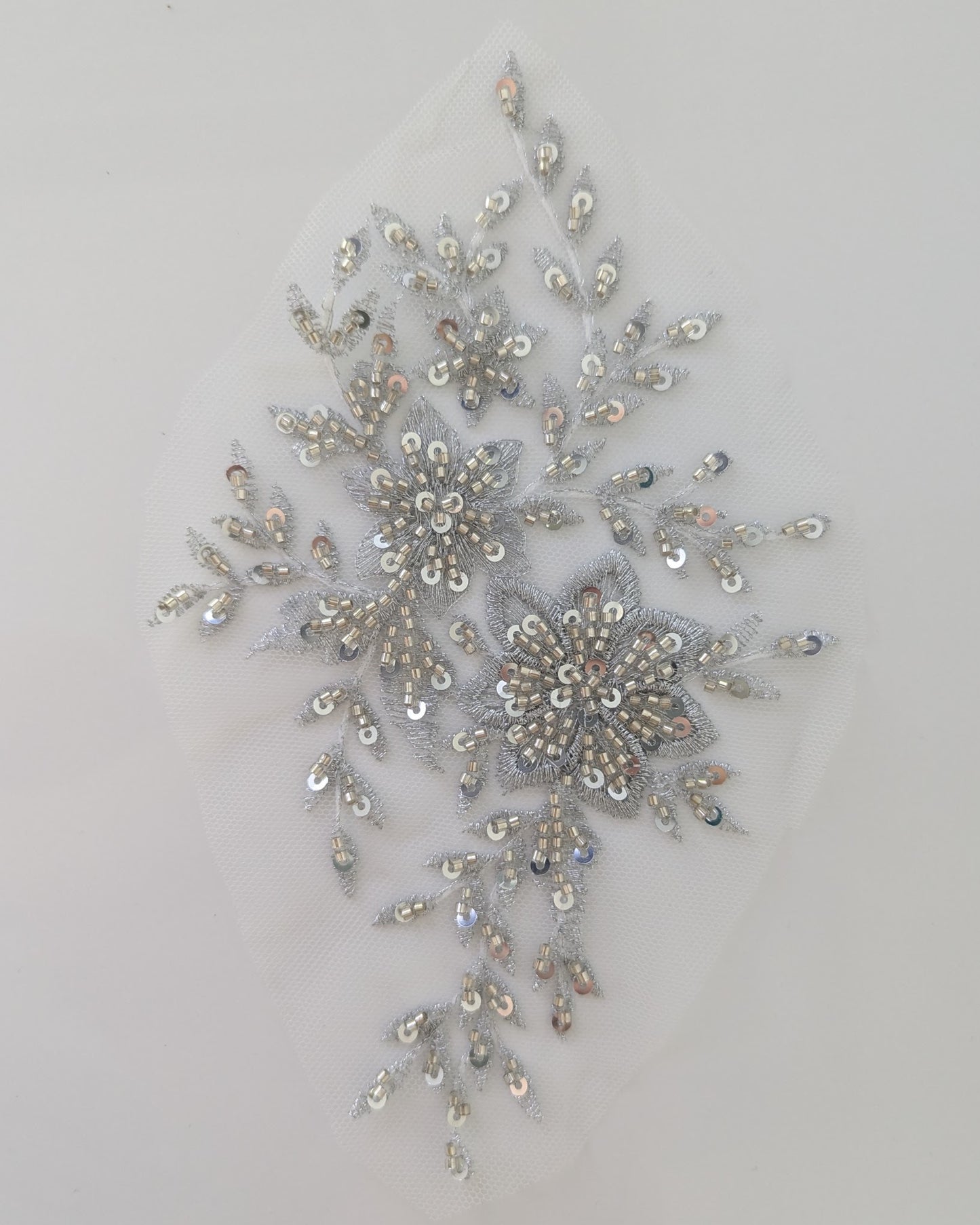Shimmer Beaded Lace Appliqué 