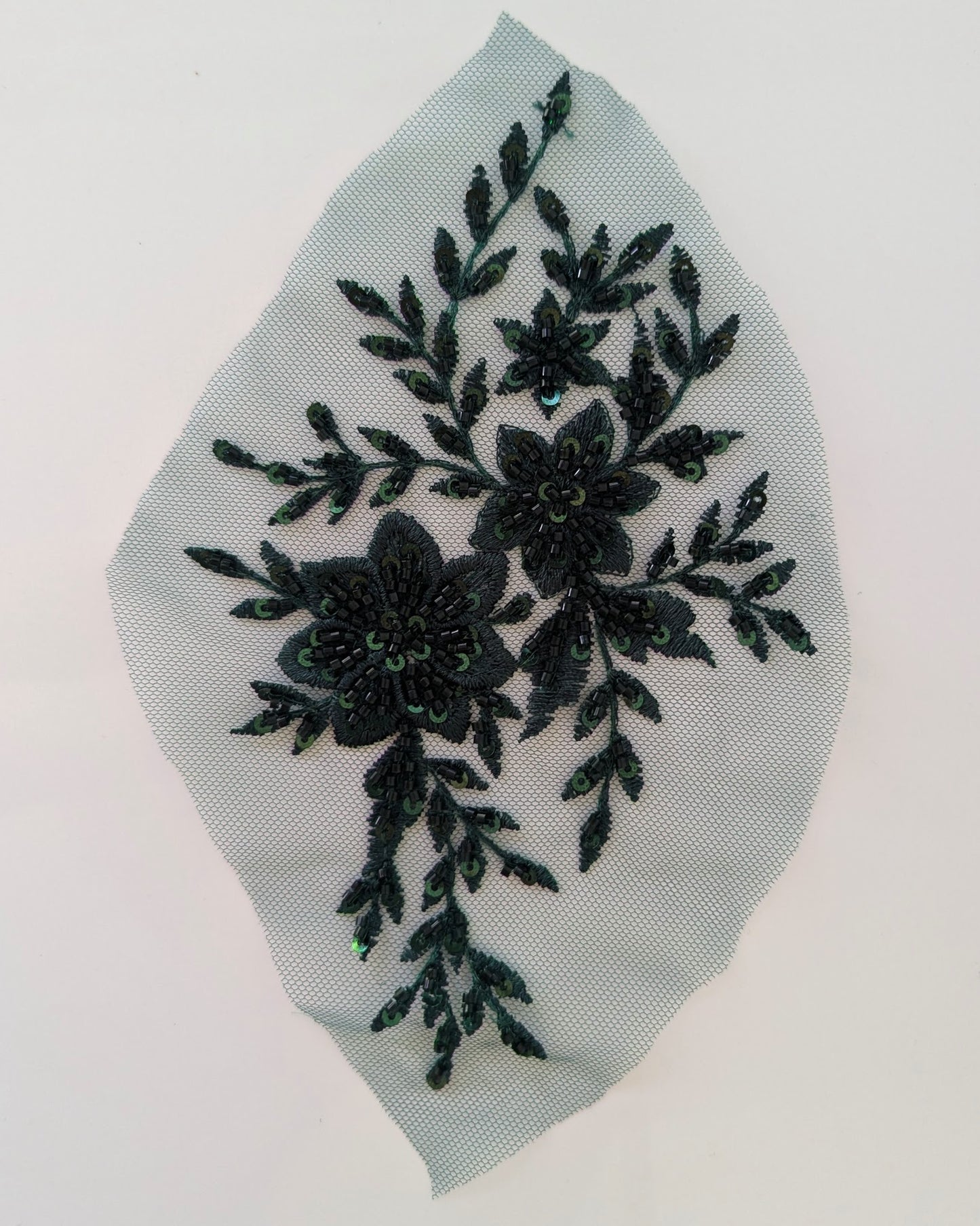 Shimmer Beaded Lace Appliqué 