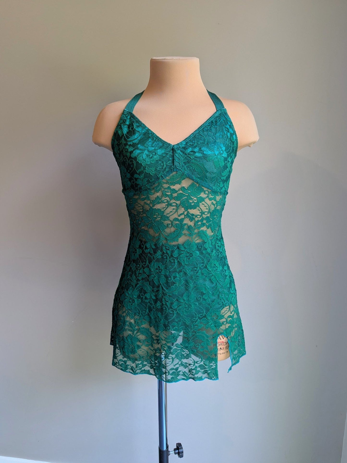 Silhouette 2.0 Slip Dress - Emerald Lace Briefs Included 