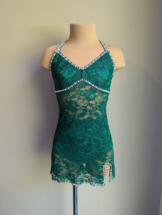 Emerald Silhouette 2.0 Slip Dress - Barely There Dazzling 