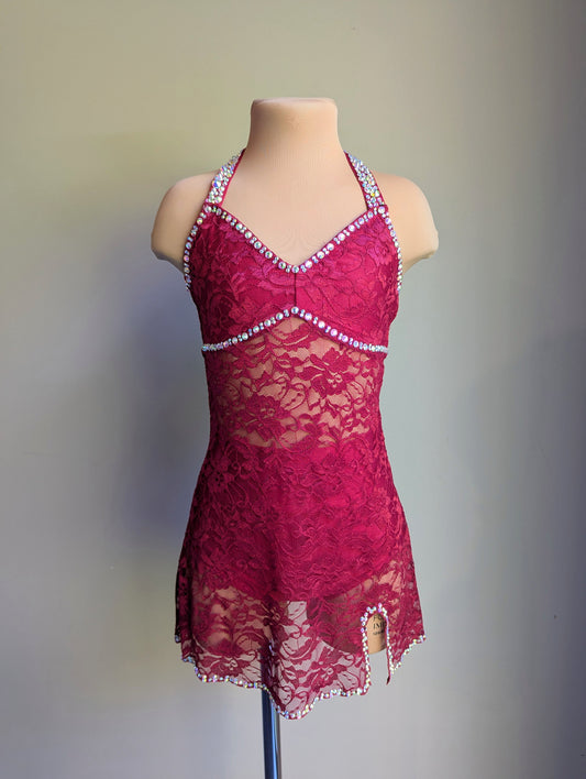 Burgundy Silhouette 2.0 Slip Dress - Barely There Dazzling 