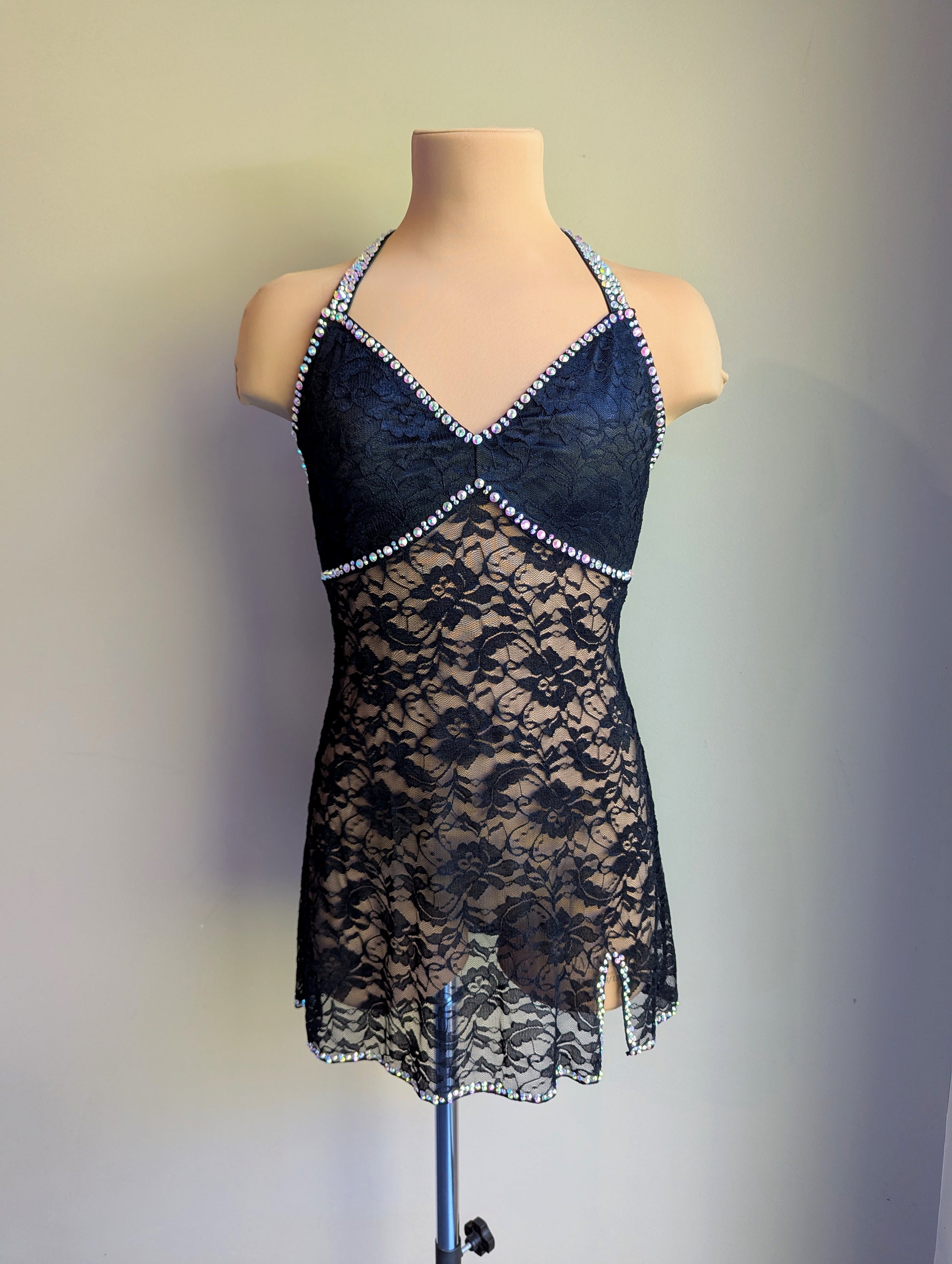 Black Silhouette 2.0 Slip Dress Briefs Not Included - Barely There Dazzling 