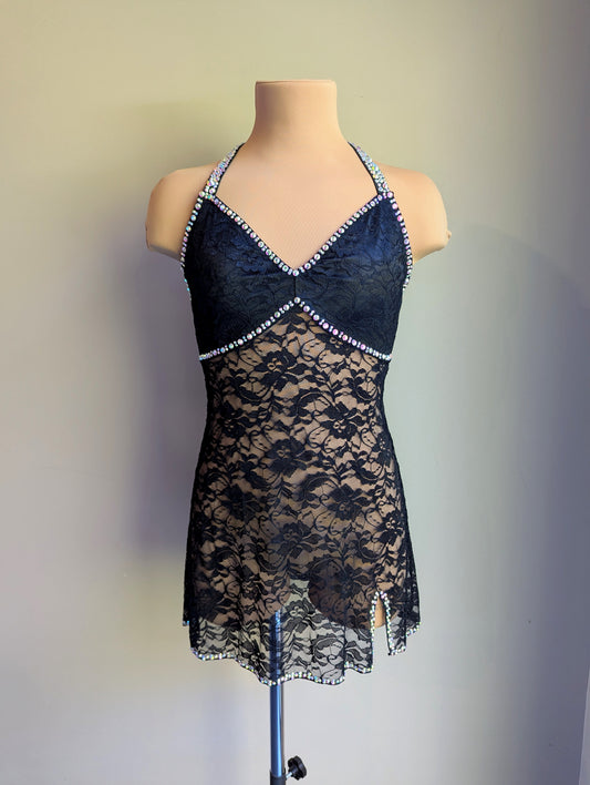 Black Silhouette 2.0 Slip Dress Briefs Not Included - Barely There Dazzling 