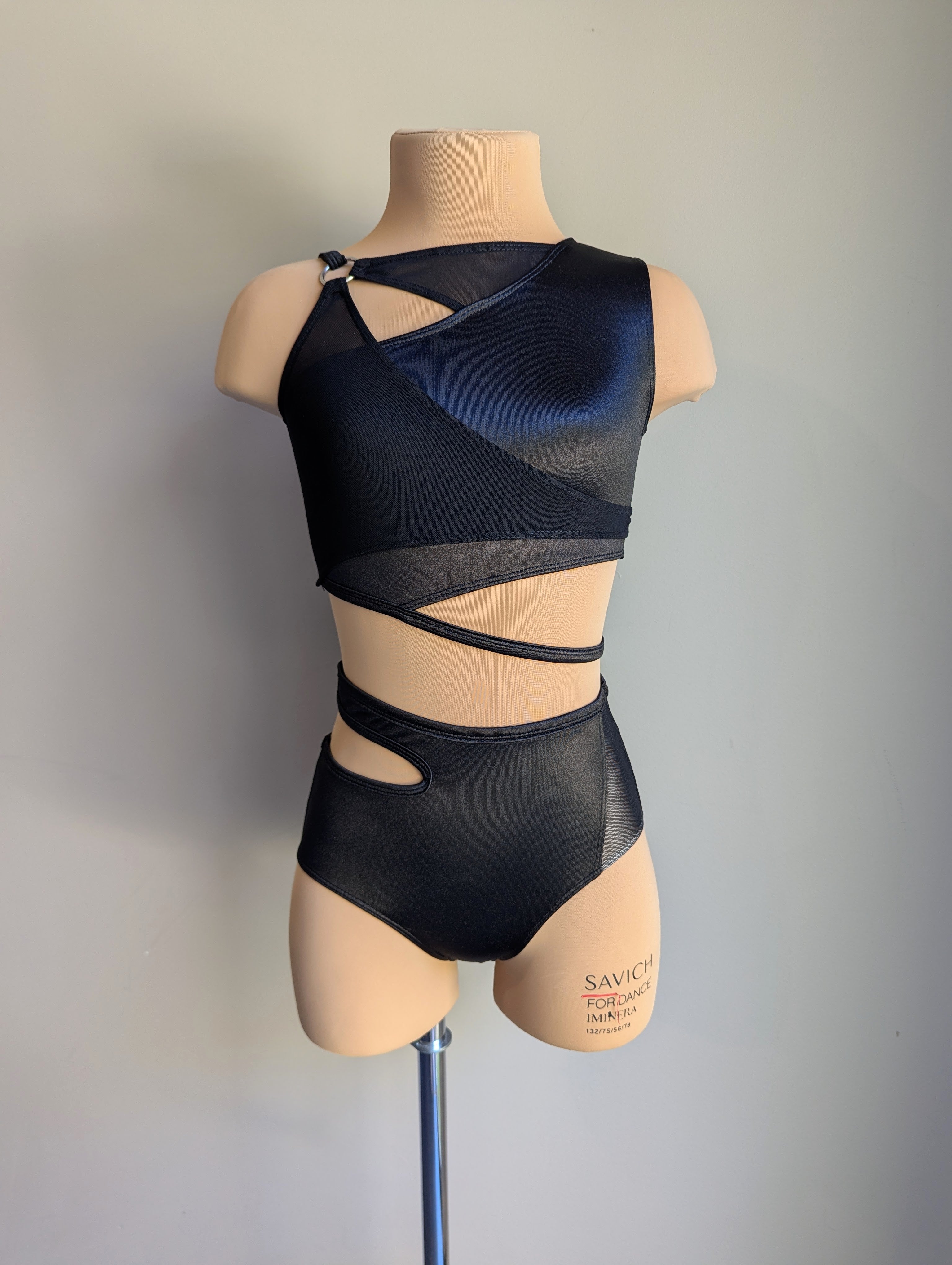 Untameable Set - Black Satin – Dazzle Me Dancewear