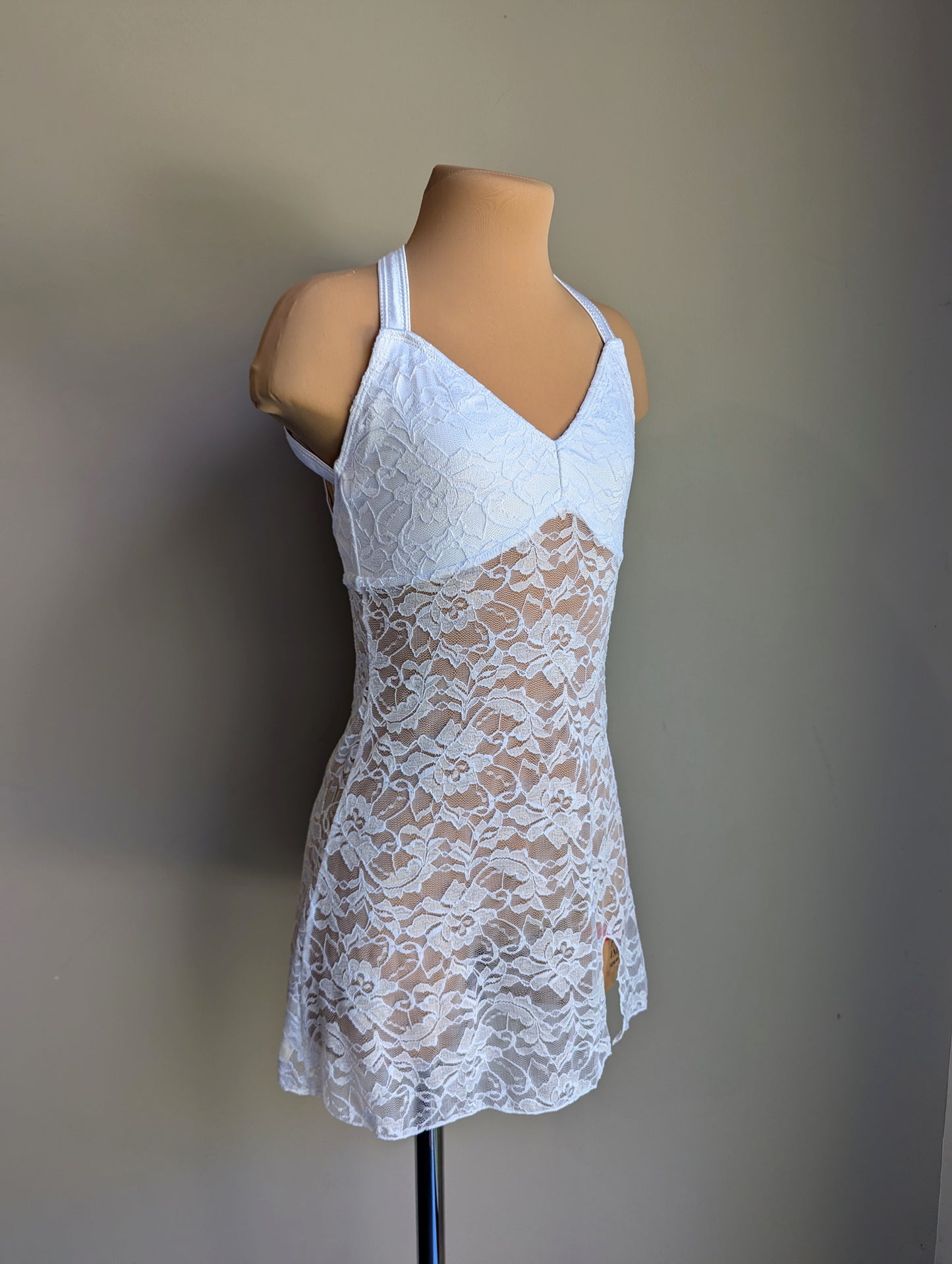 Silhouette 2.0 Slip Dress - White Lace Briefs Not Included 