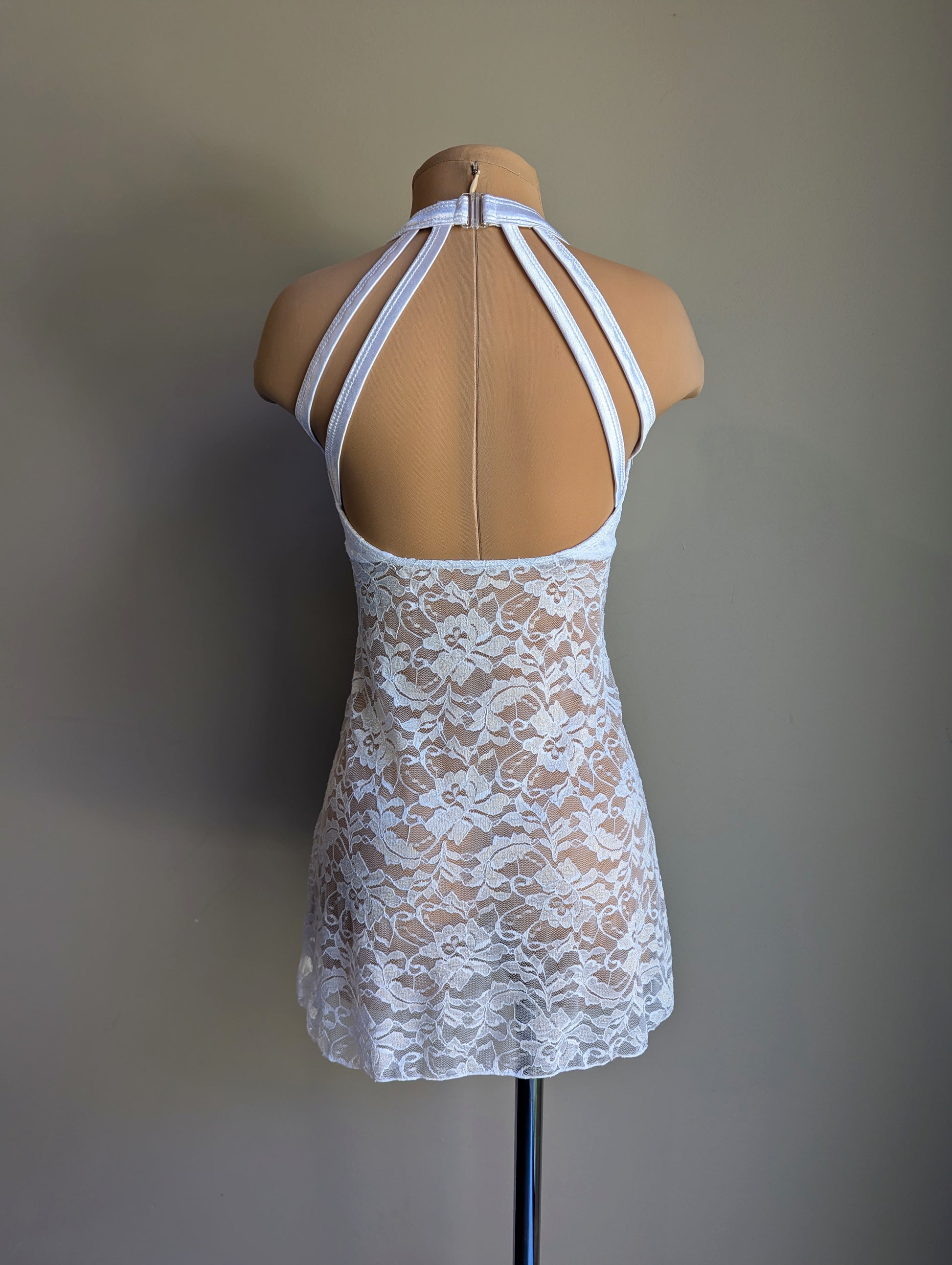 Silhouette 2.0 Slip Dress - White Lace Briefs Not Included 