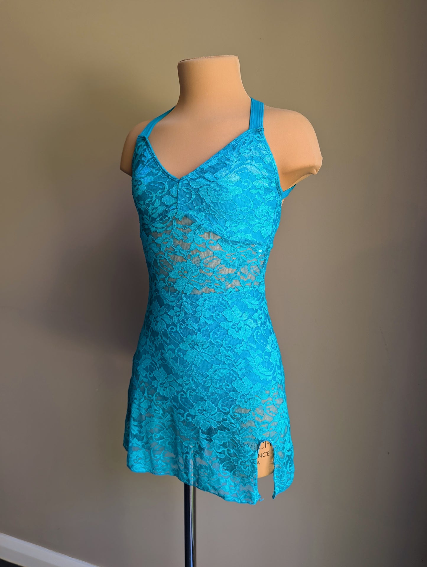 Silhouette 2.0 Slip Dress - Teal Lace Briefs Included 