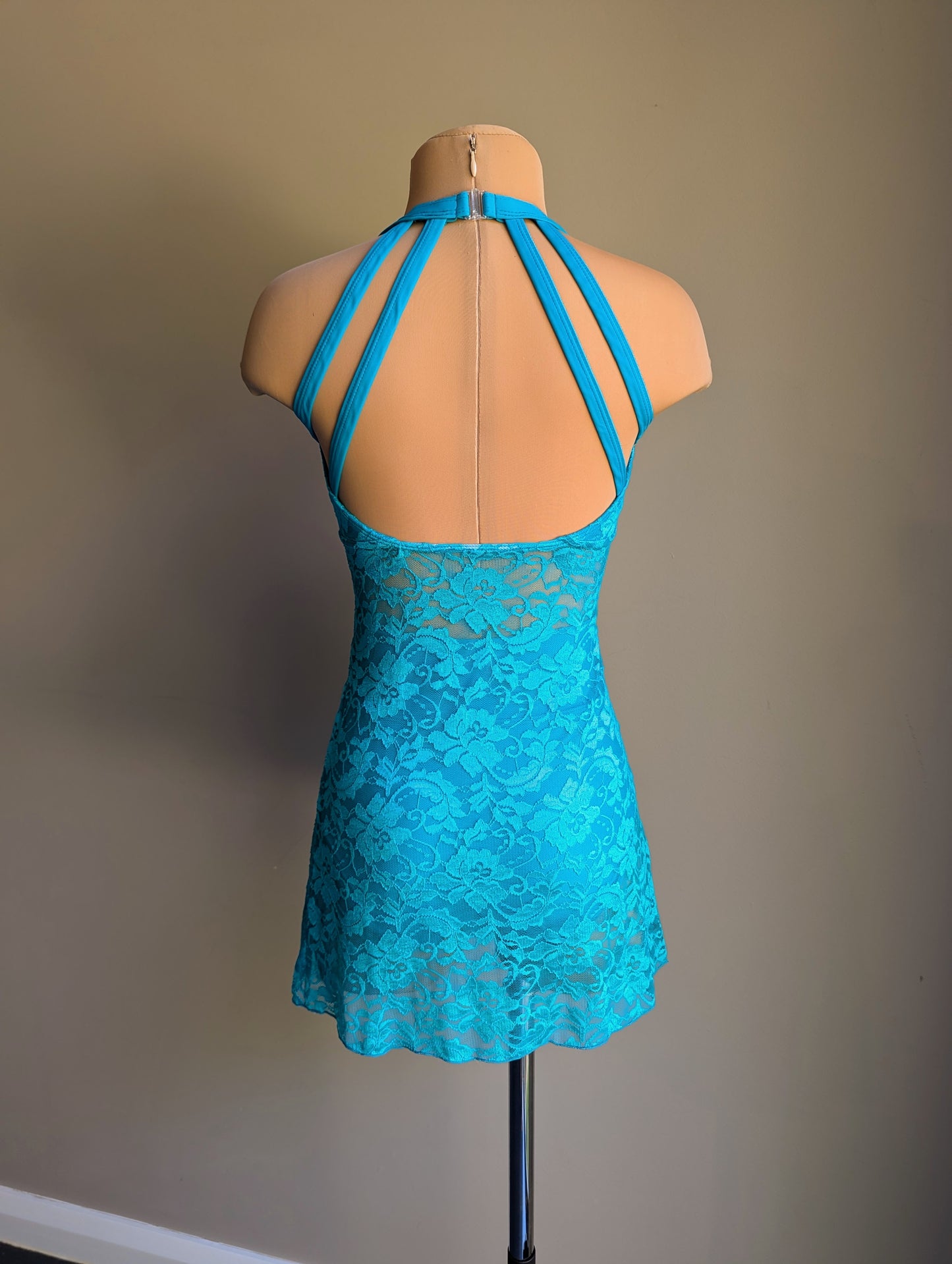 Silhouette 2.0 Slip Dress - Teal Lace Briefs Included 