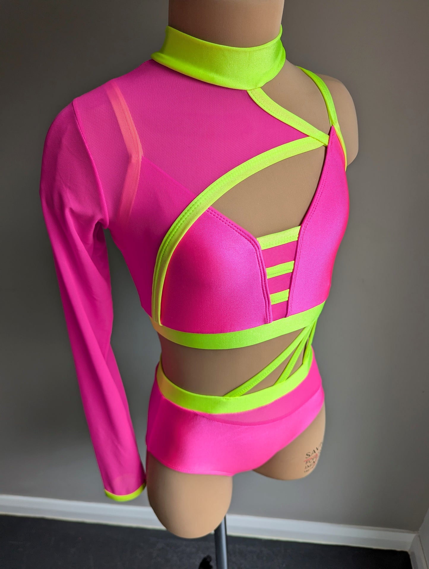 Bubblegum Burst Set - Pink & Neon Yellow 