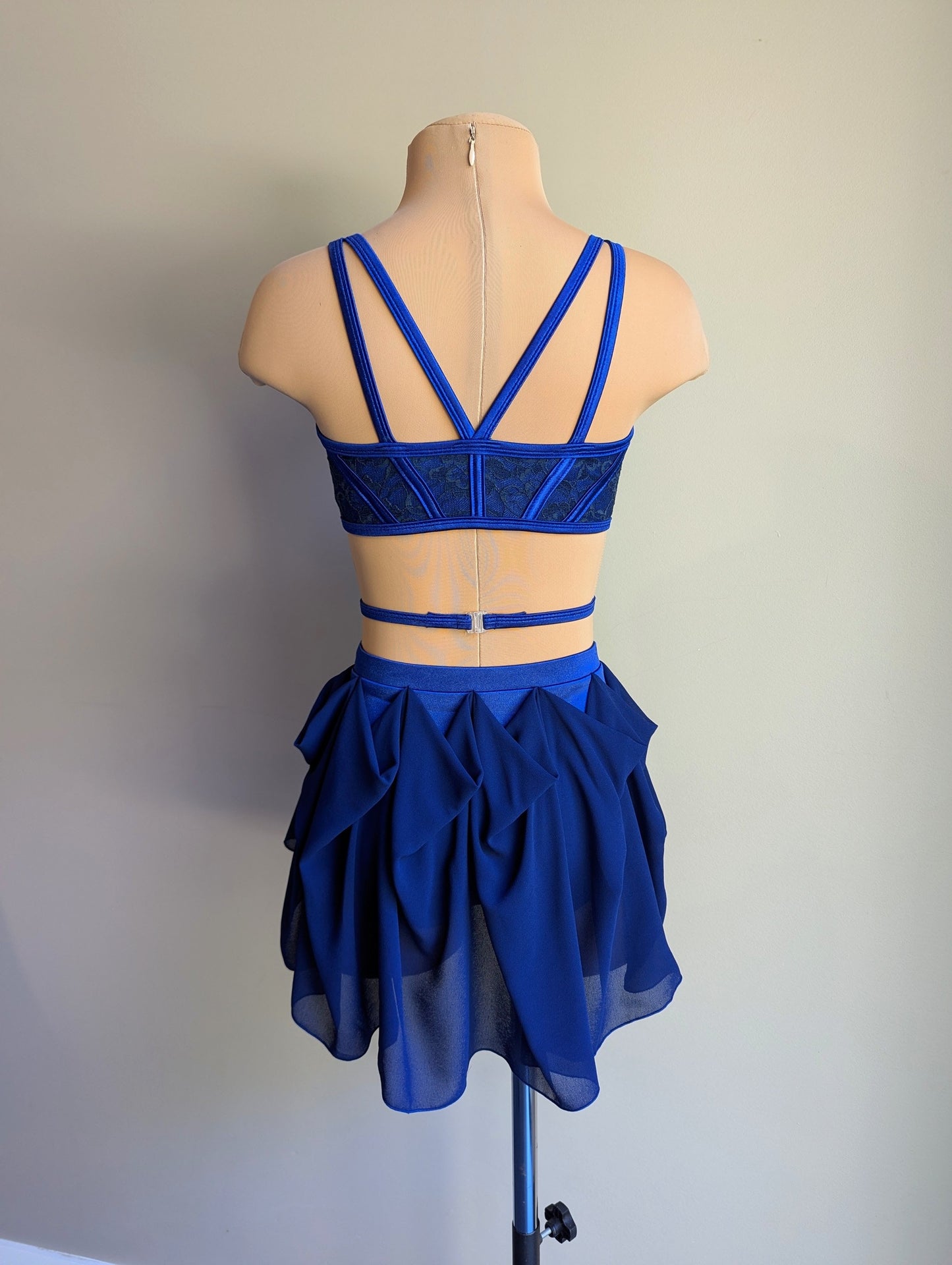 Cherish Set- Navy Satin & Lace 