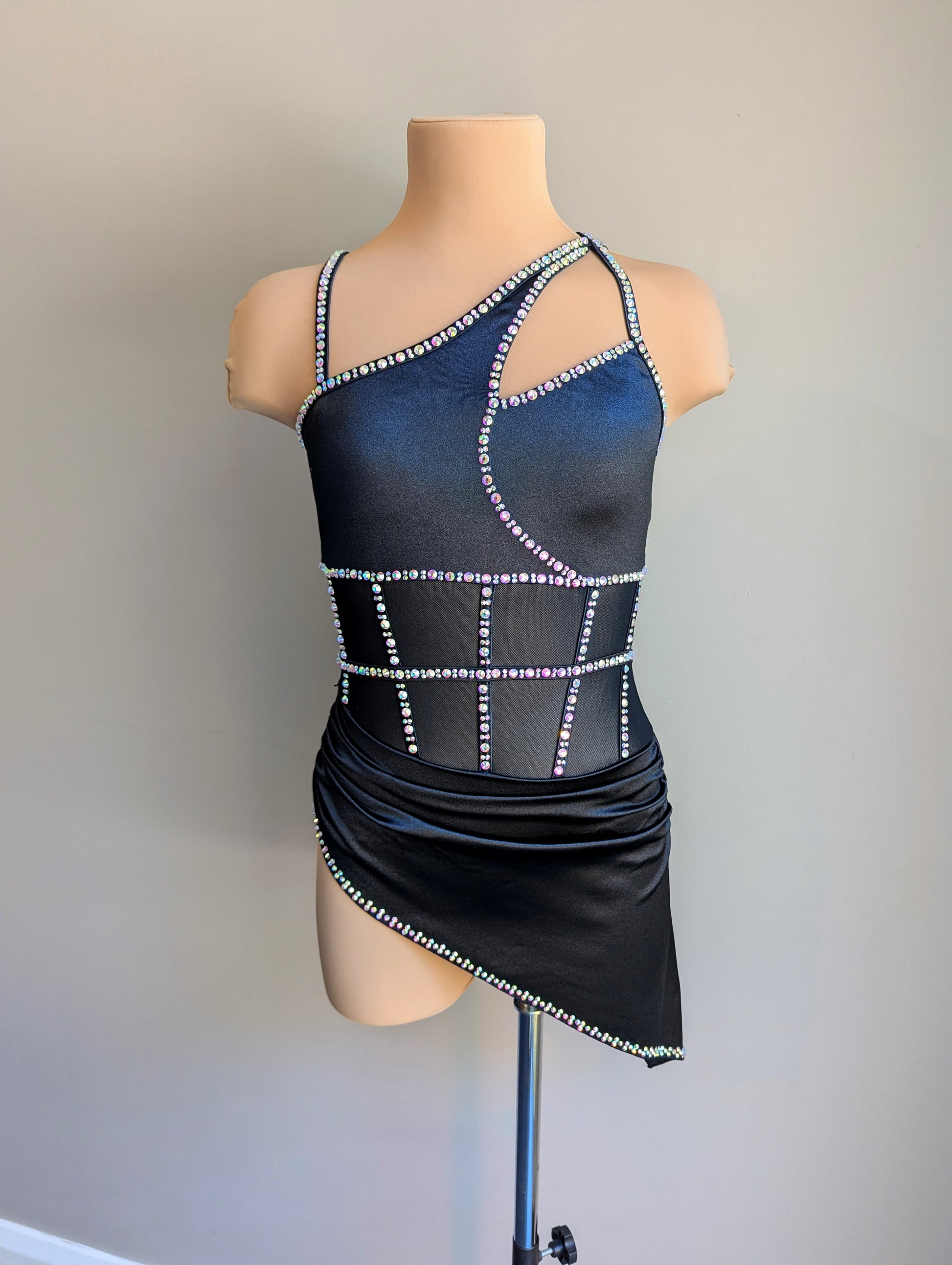 Romance Set Black Satin - Barely There Dazzling 