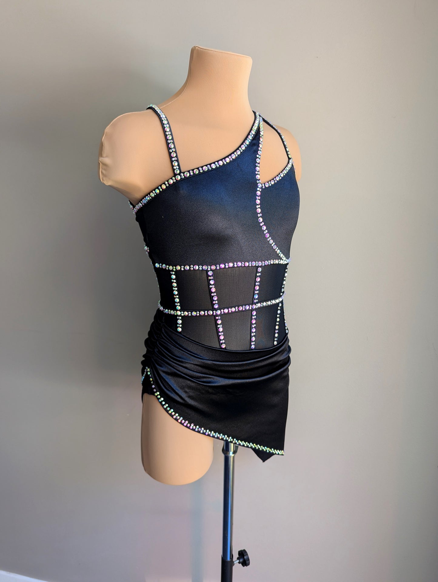 Romance Set Black Satin - Barely There Dazzling 