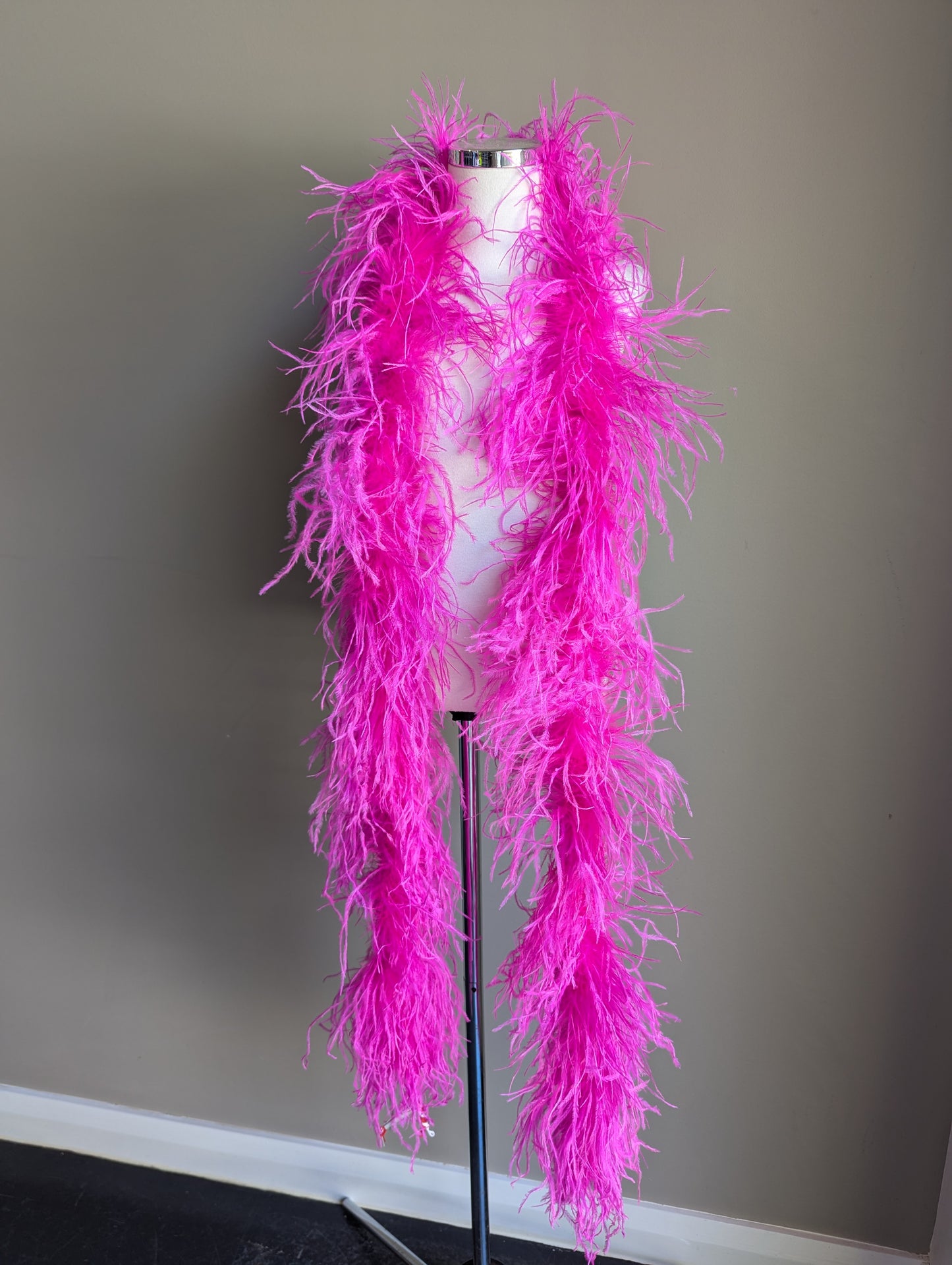 Ostrich Feather Boa 6ply - Hot Pink Feathers