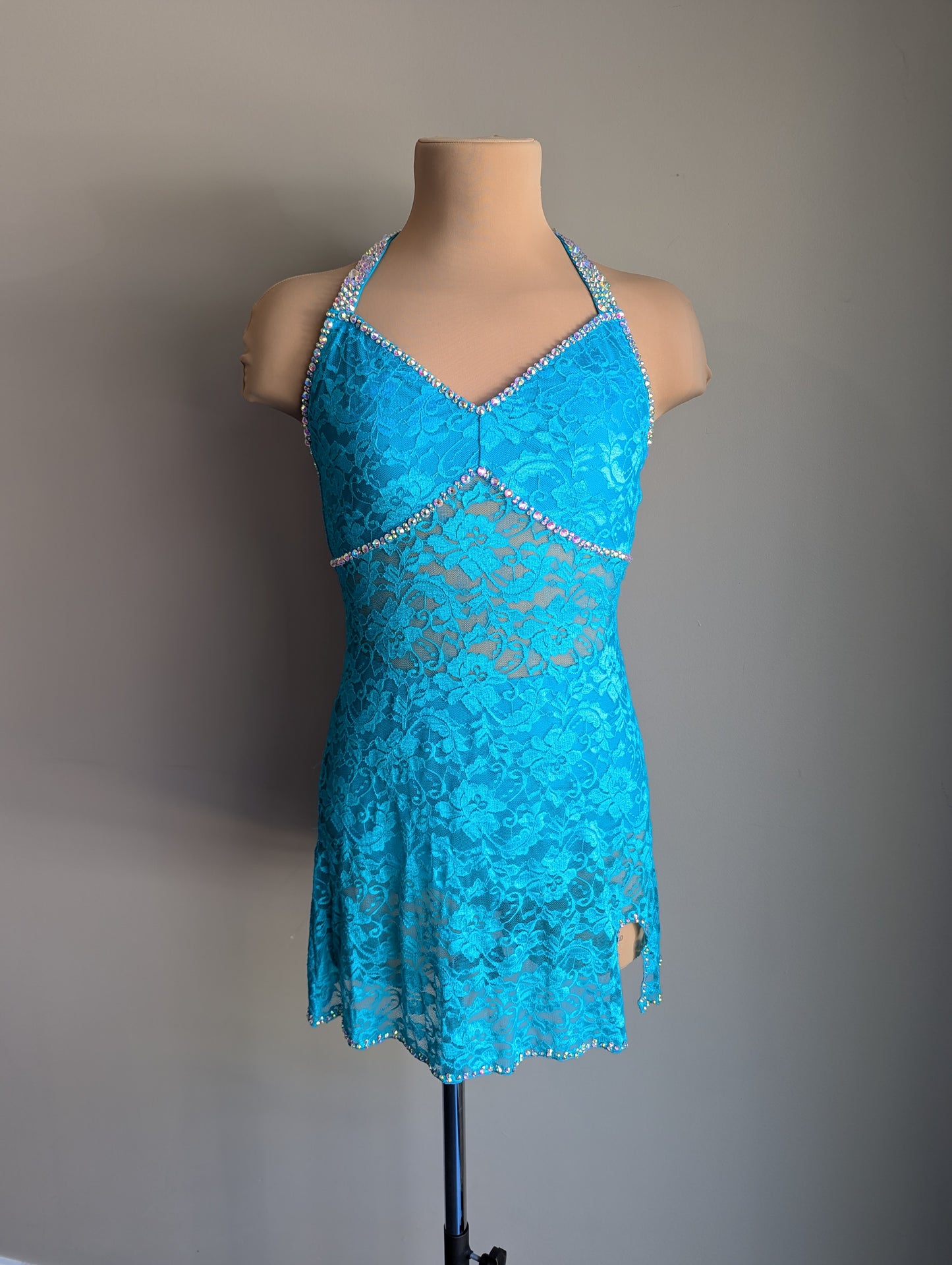 Teal Silhouette Slip Dress - Dazzle Pack