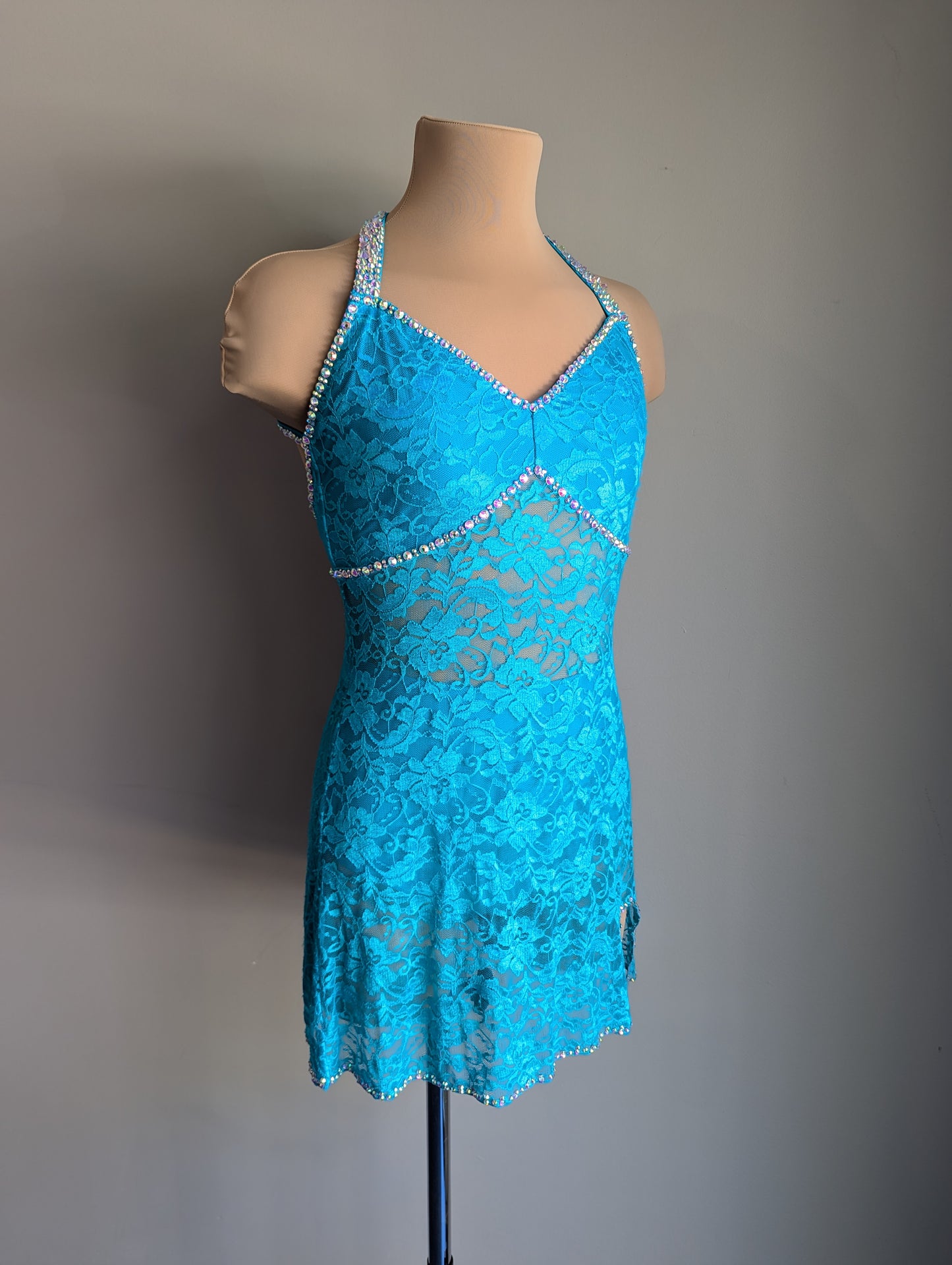 Teal Silhouette Slip Dress - Dazzle Pack
