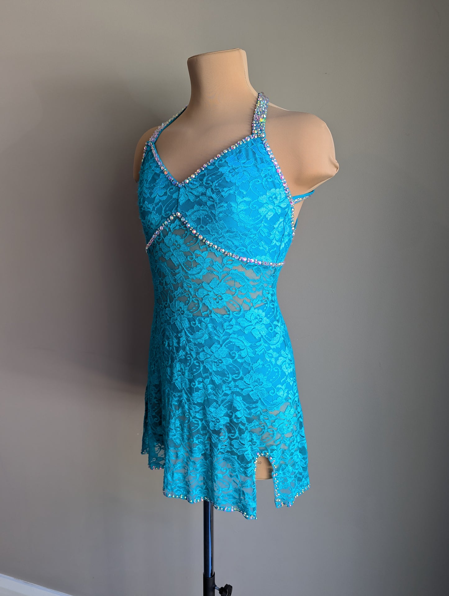 Teal Silhouette Slip Dress - Dazzle Pack