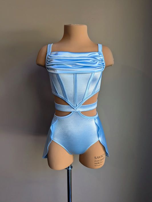 Whisper - Sky Blue Satin 