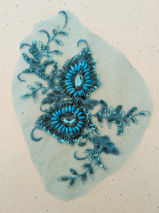 Thea Beaded Lace Appliqué 1 Colour 