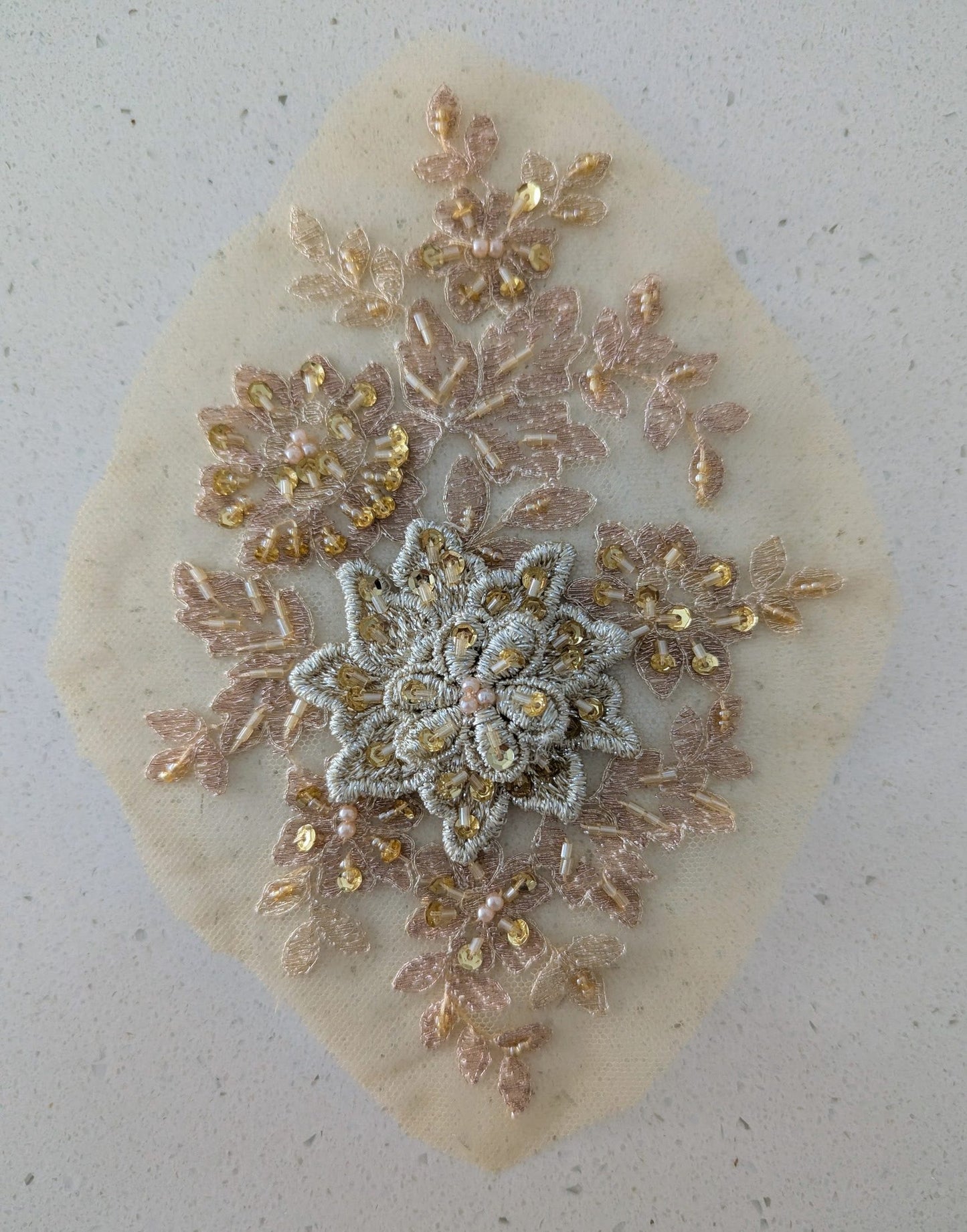 Cressida Beaded Lace Appliqué 6 Colours 