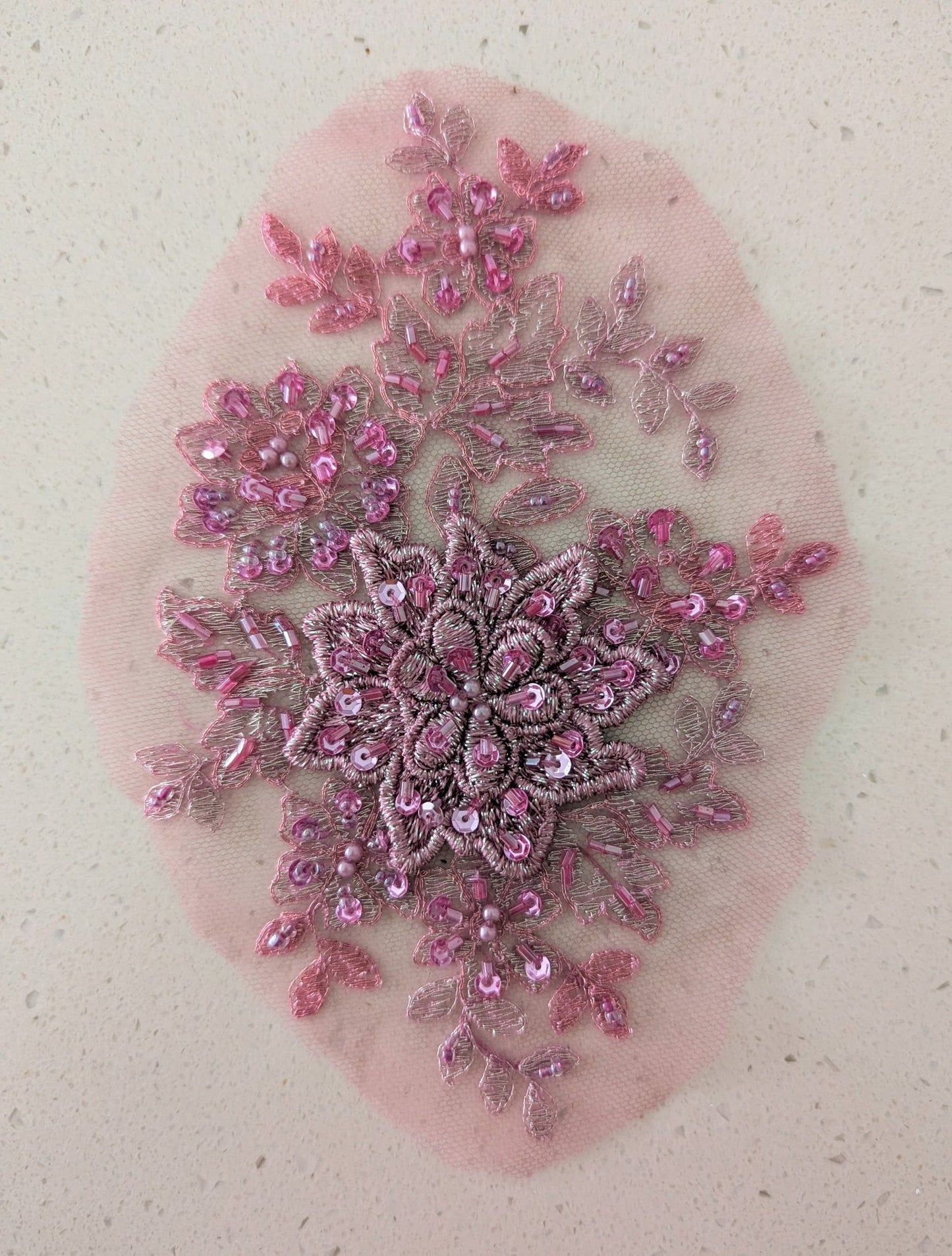 Cressida Beaded Lace Appliqué 6 Colours 