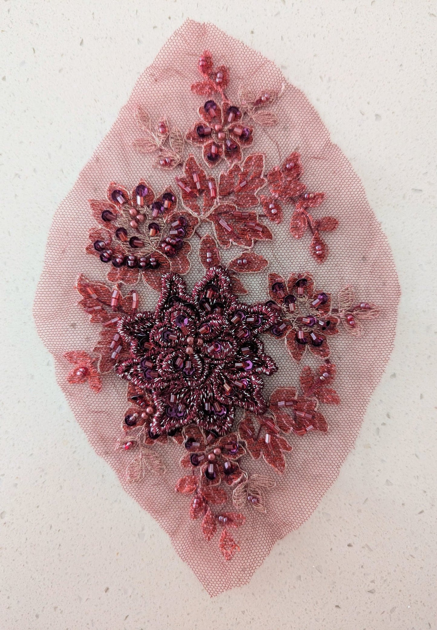 Cressida Beaded Lace Appliqué 6 Colours 