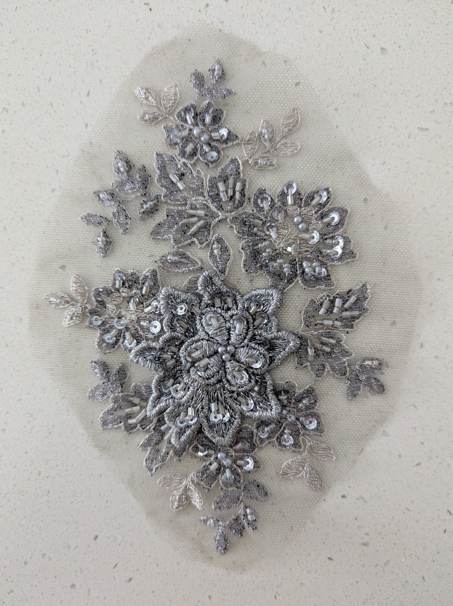 Cressida Beaded Lace Appliqué 6 Colours 
