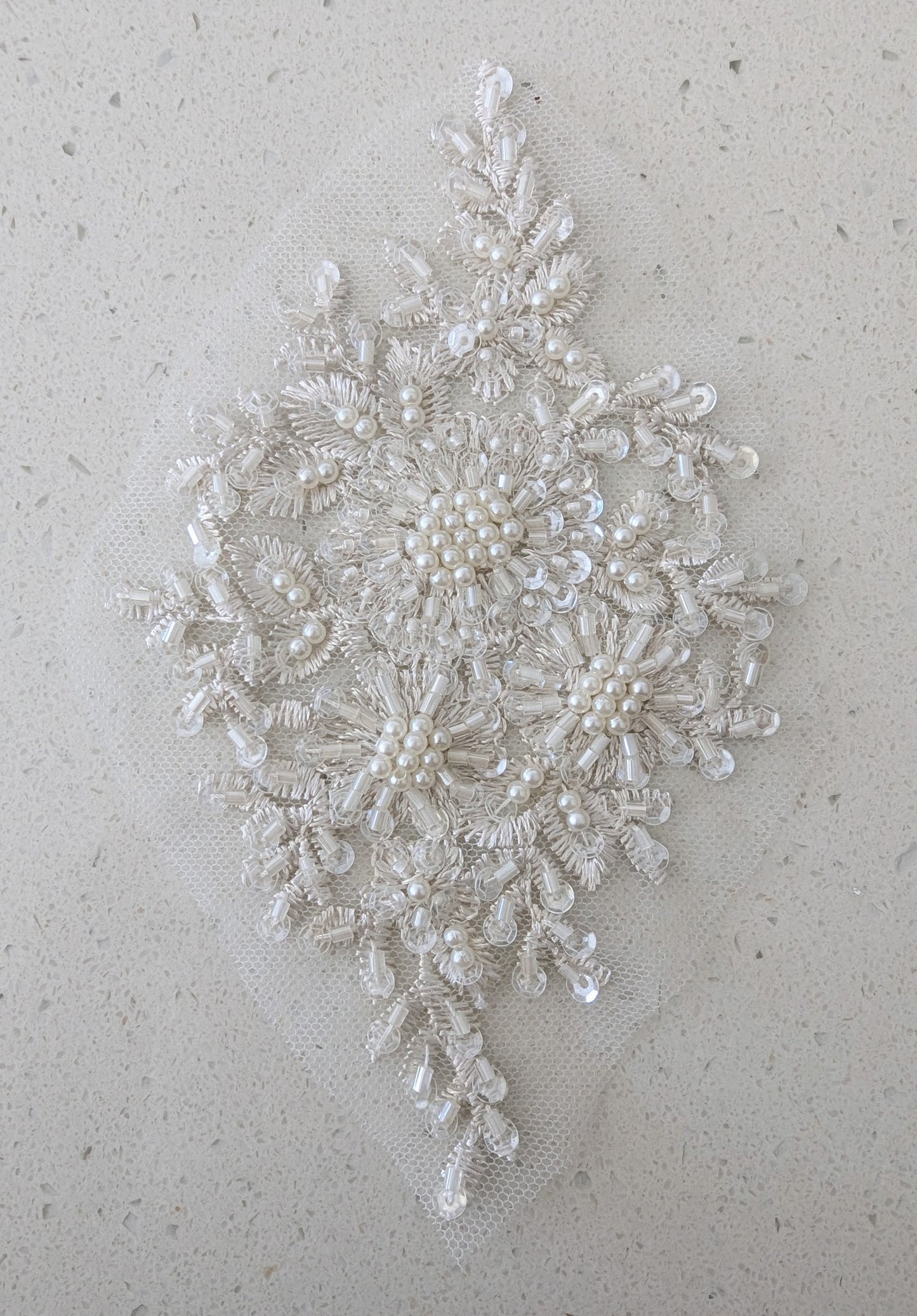 Charlotte Beaded Lace Appliqué (3 Colours)