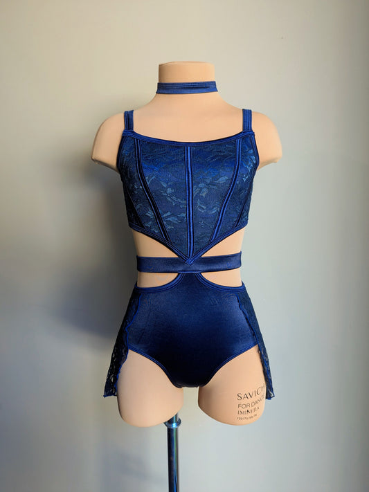 Echo - Navy Satin 