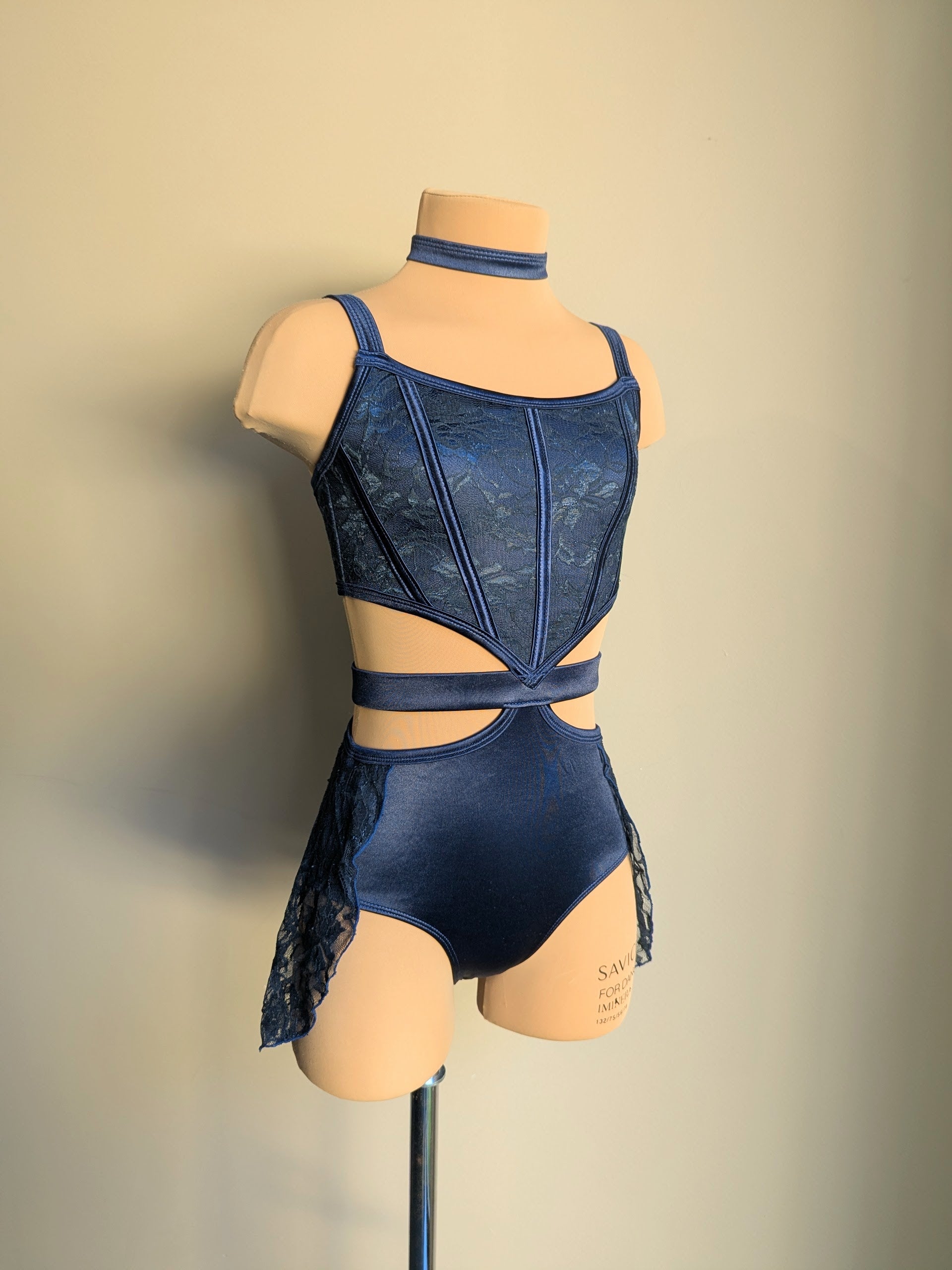 Echo - Navy Satin 