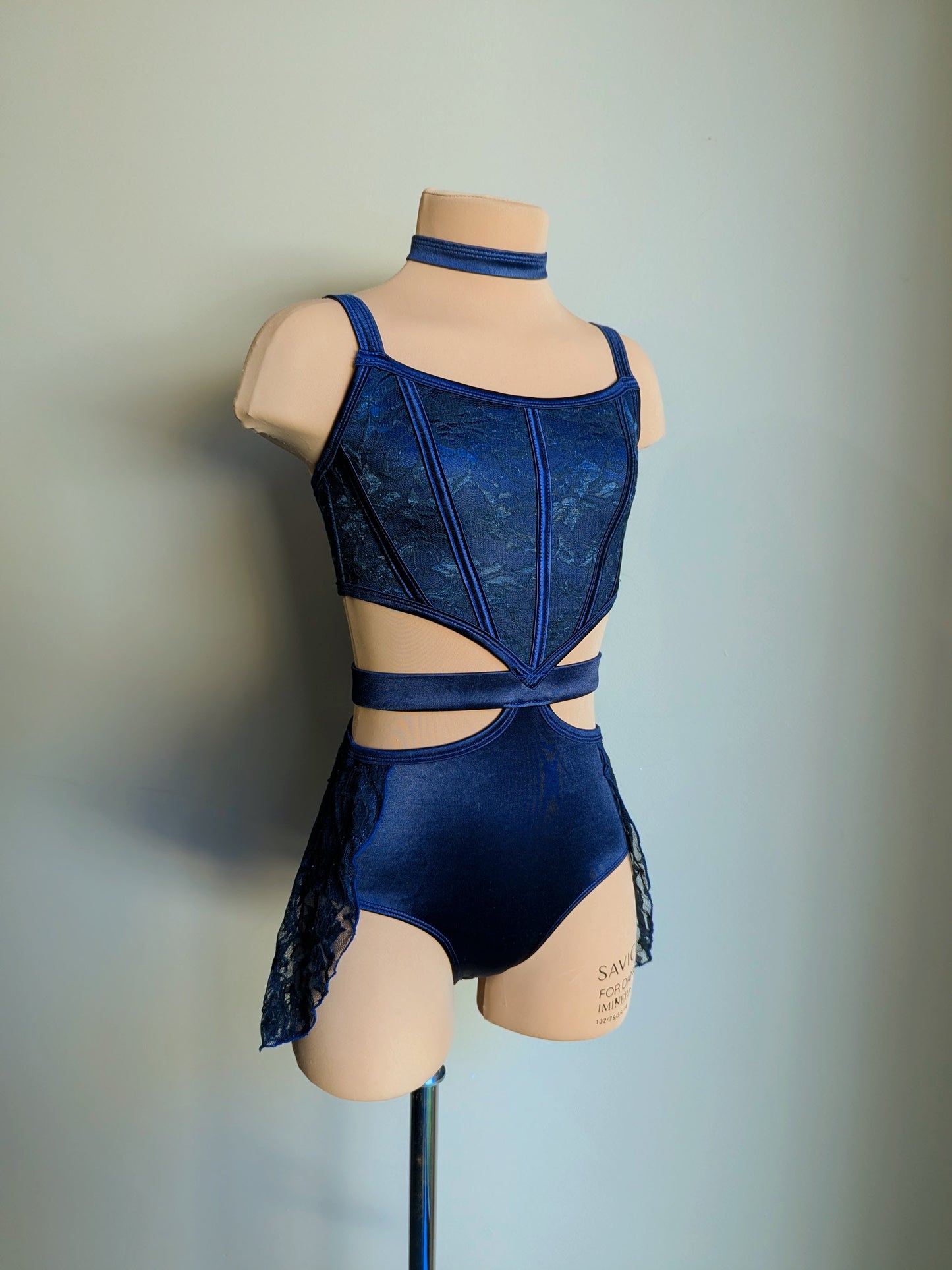 Echo - Navy Satin 