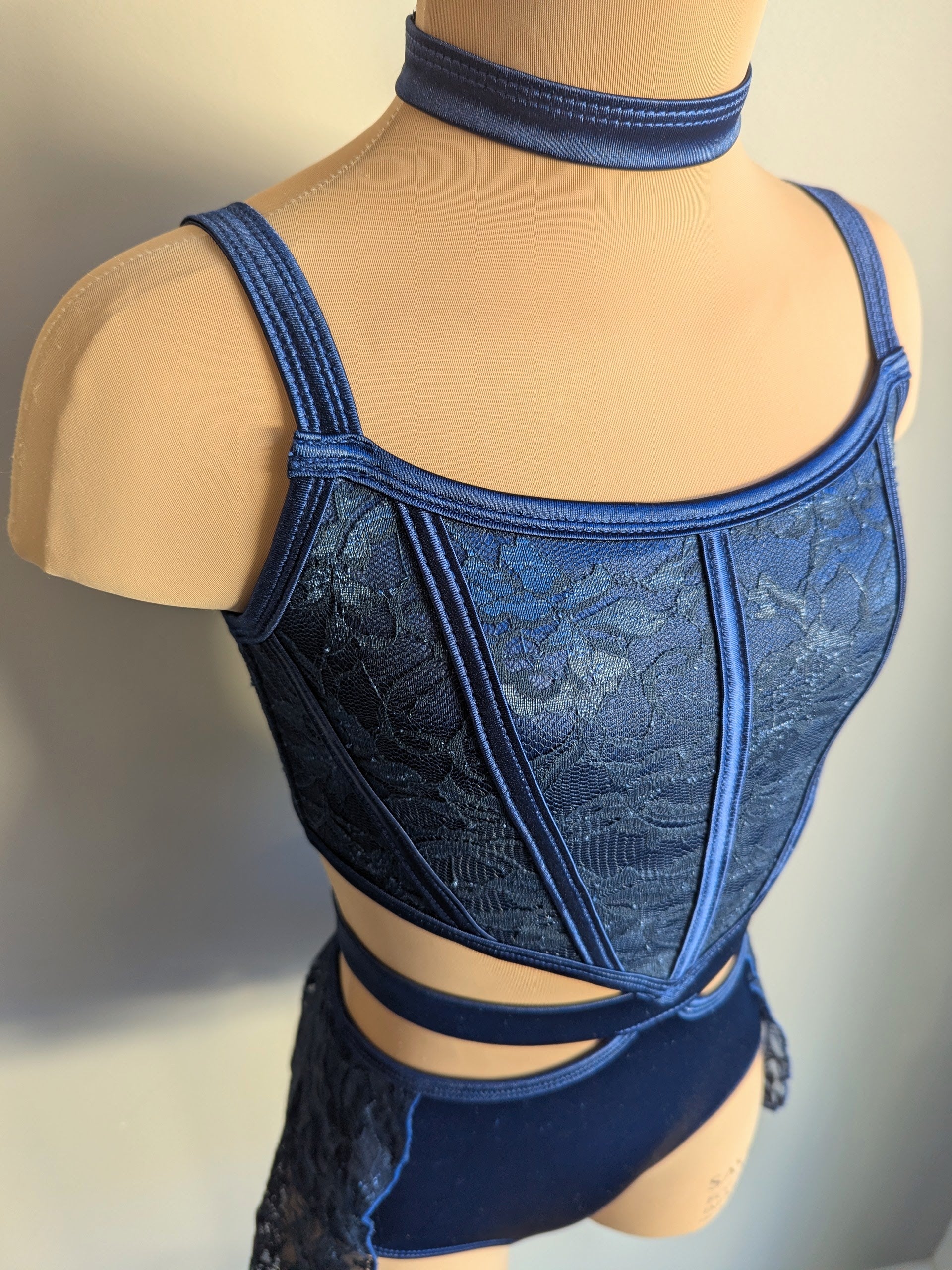Echo - Navy Satin 