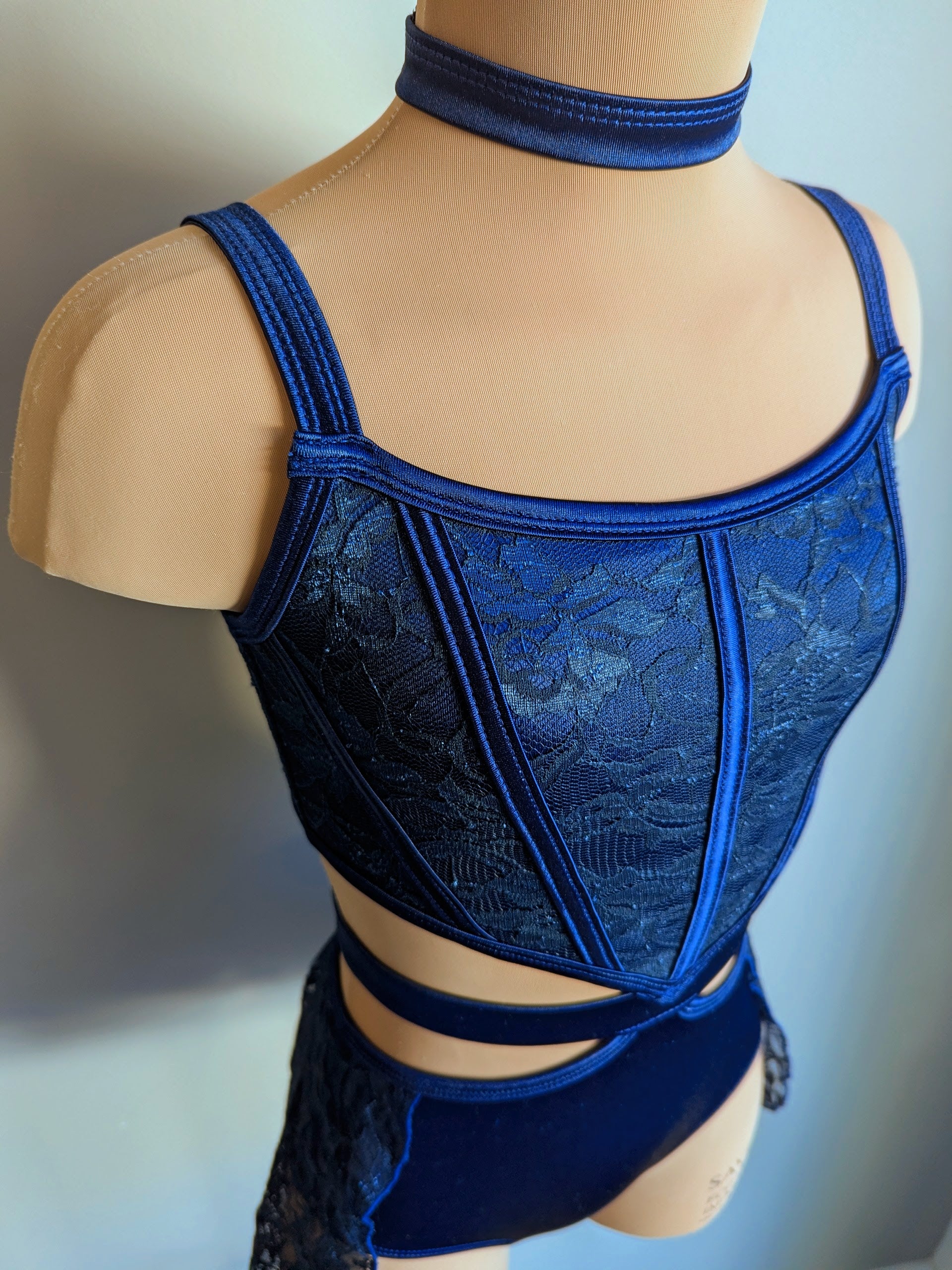 Echo - Navy Satin 