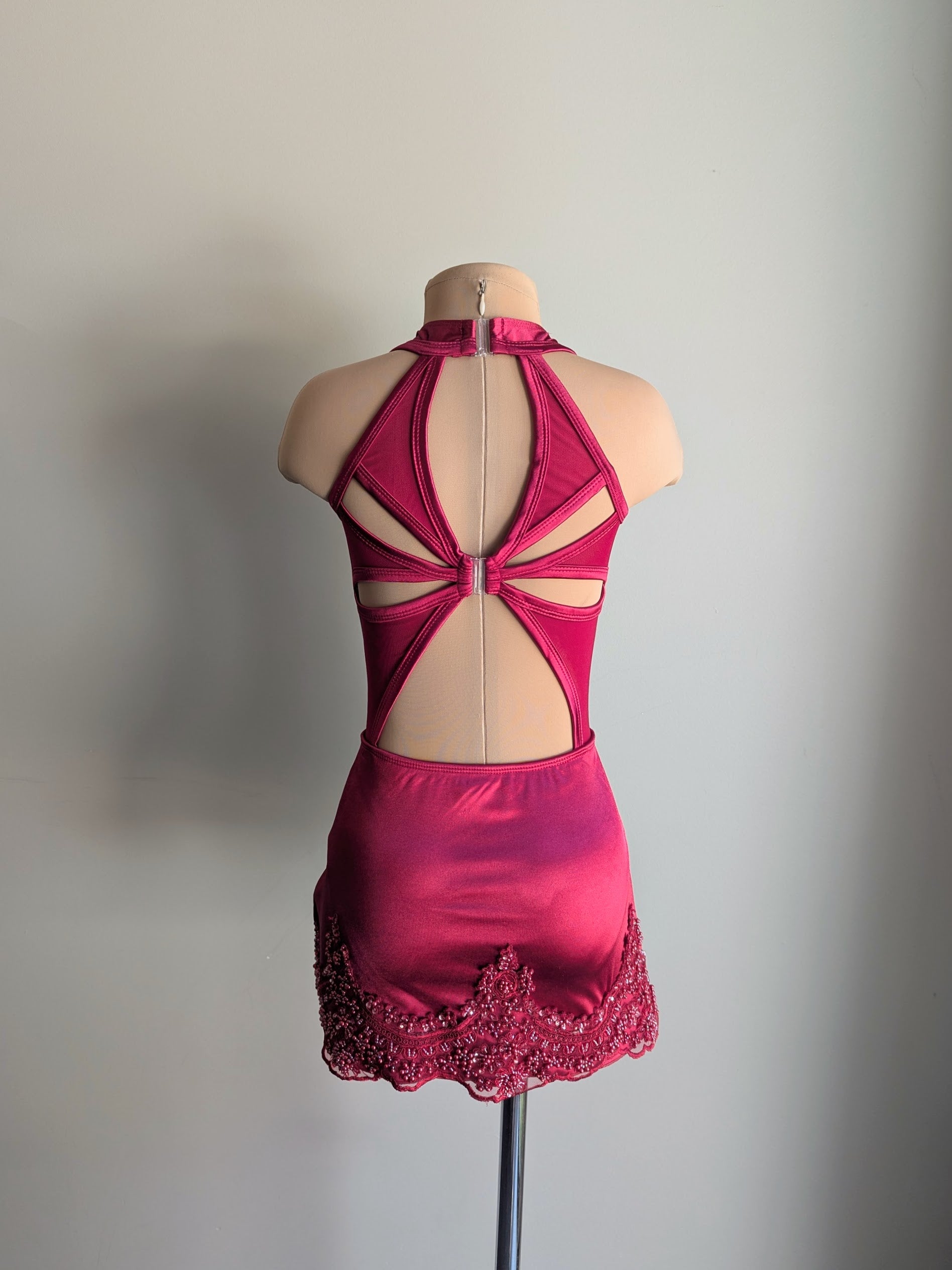Promise Leo - Burgundy Satin 