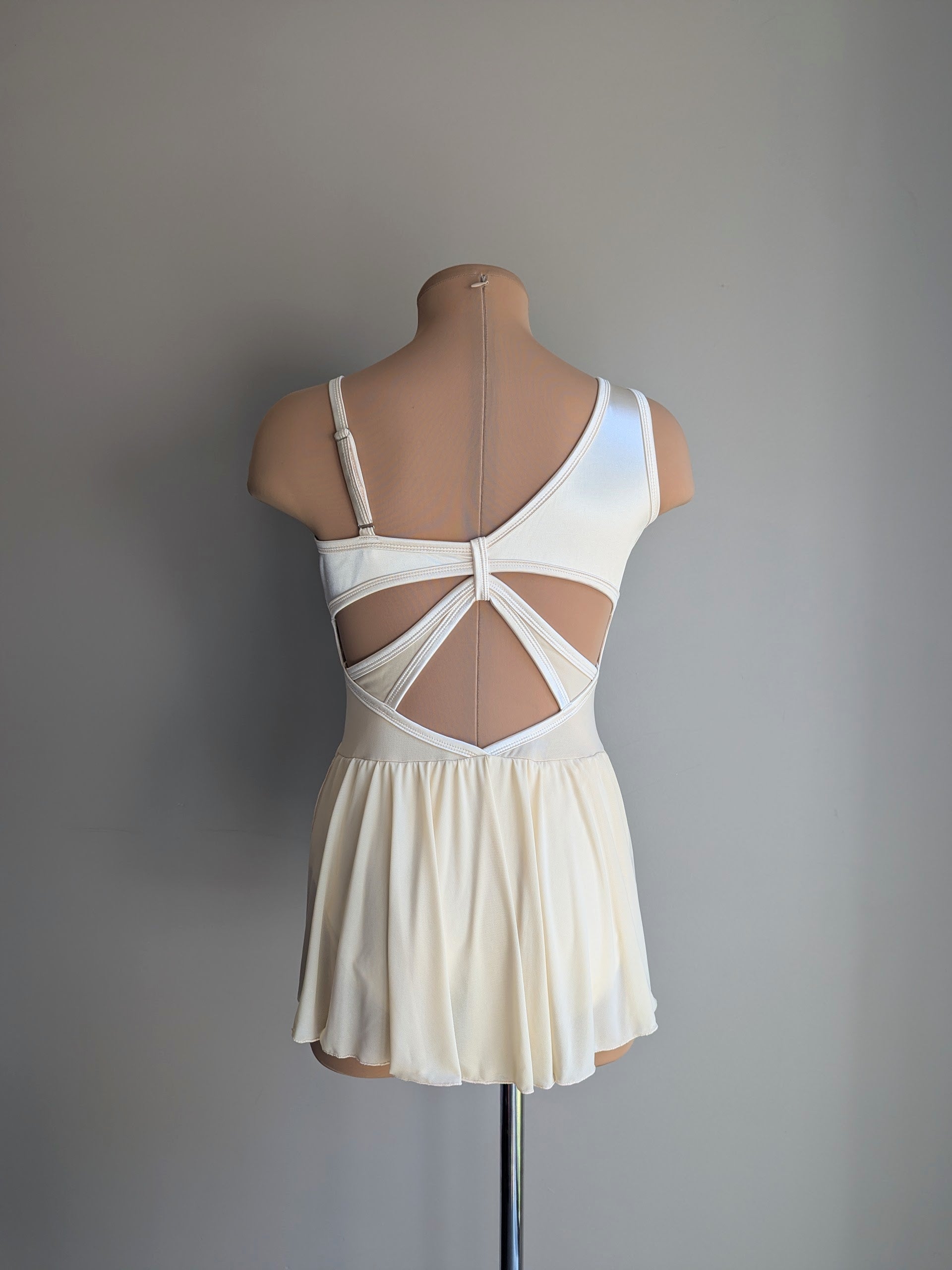Flutter - Limited Edition Base - Ivory Satin with Champagne Lace 