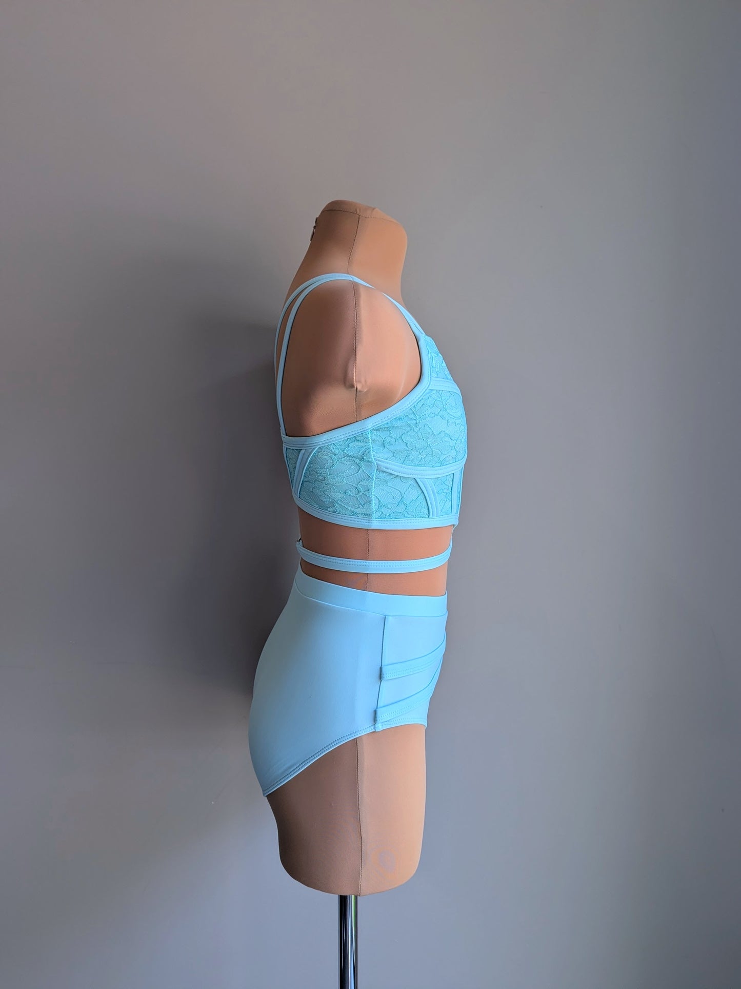 Cherish Bloom - Sky Blue Lycra | 1x CL Available