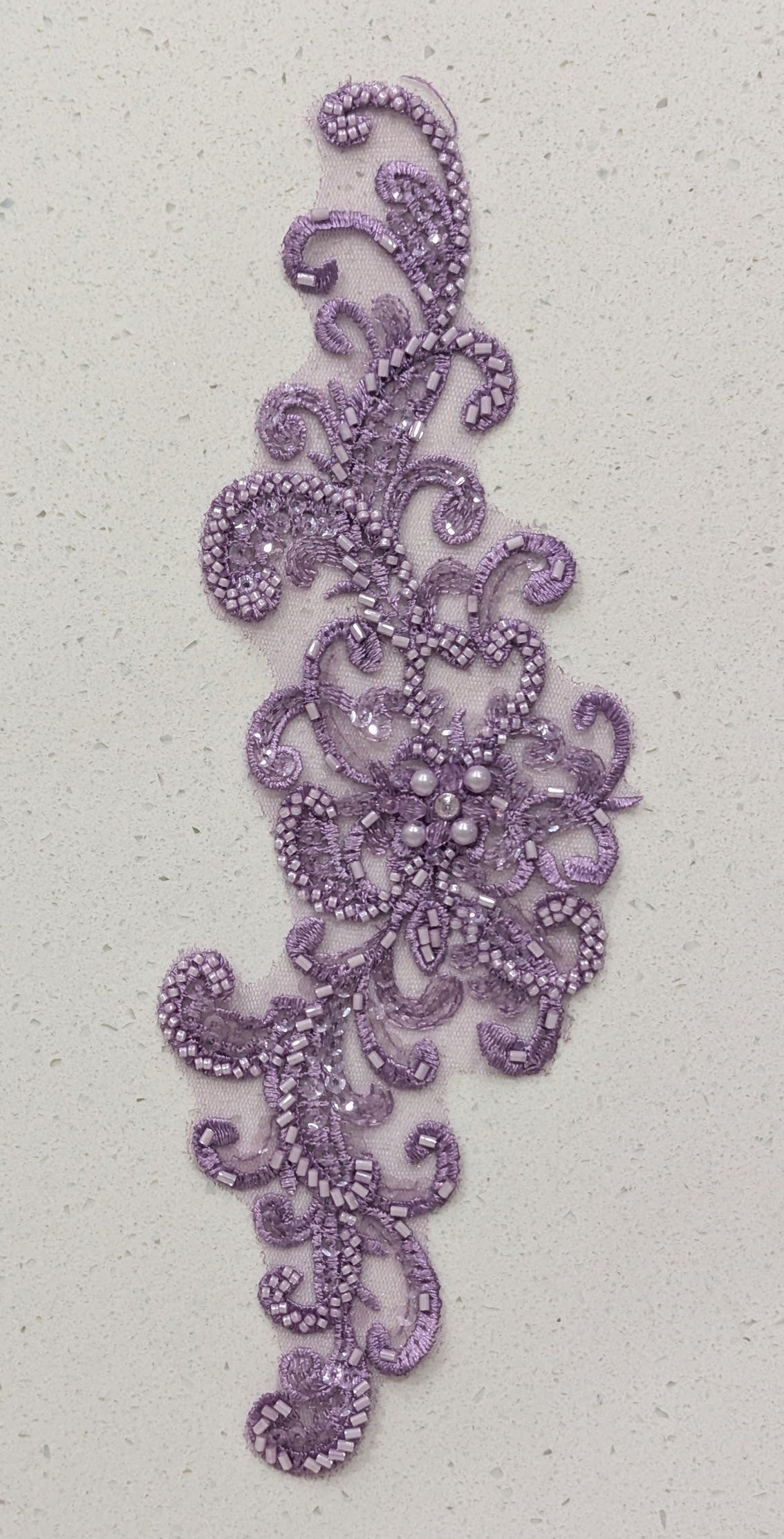 Dahlia Beaded Lace Appliqué 15 Colours 
