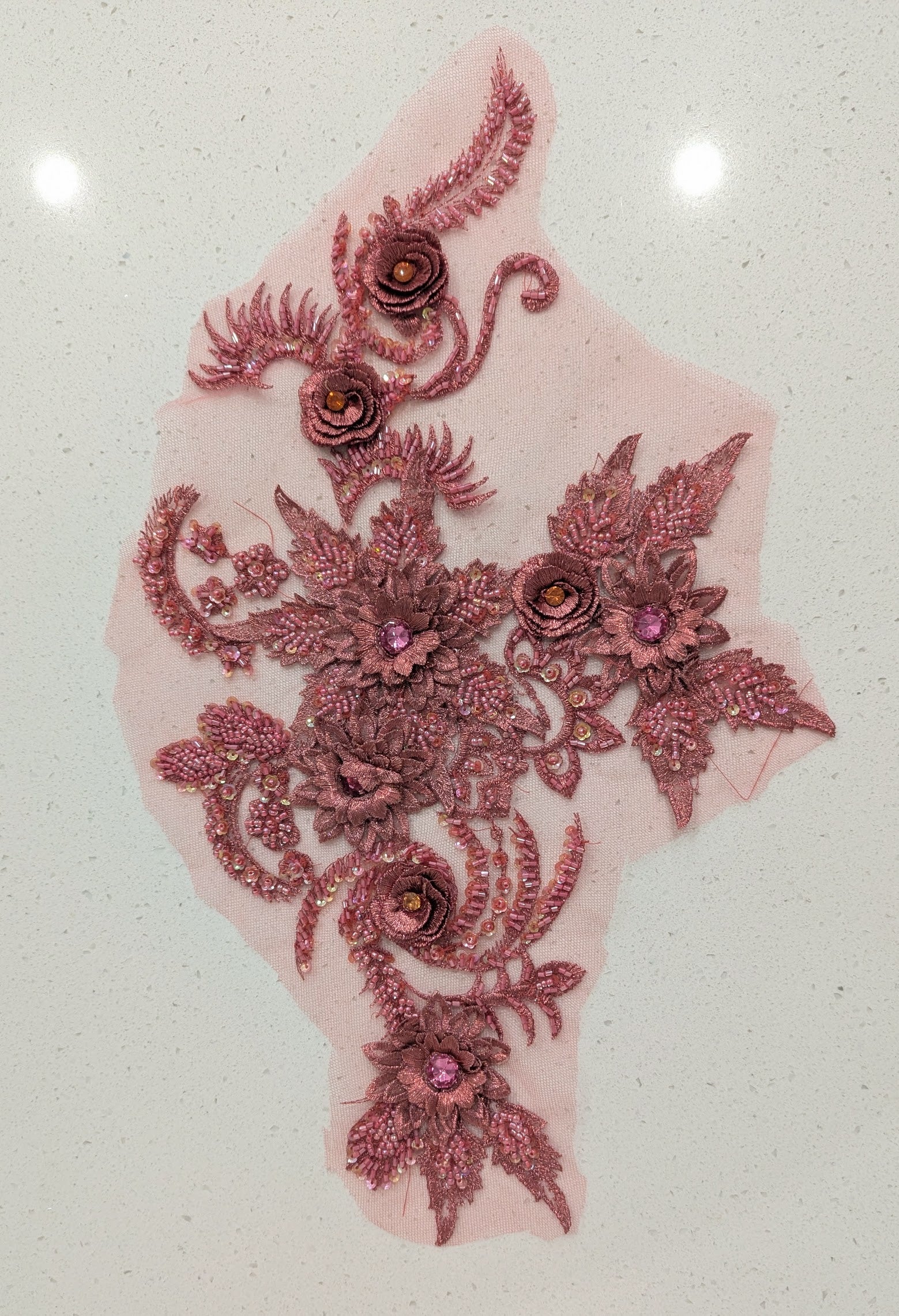 Serena Beaded Lace Appliqué 3 Colours 