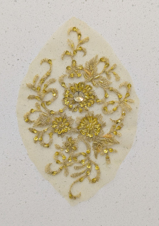 Sylvie Beaded Lace Appliqué 1 Colour 