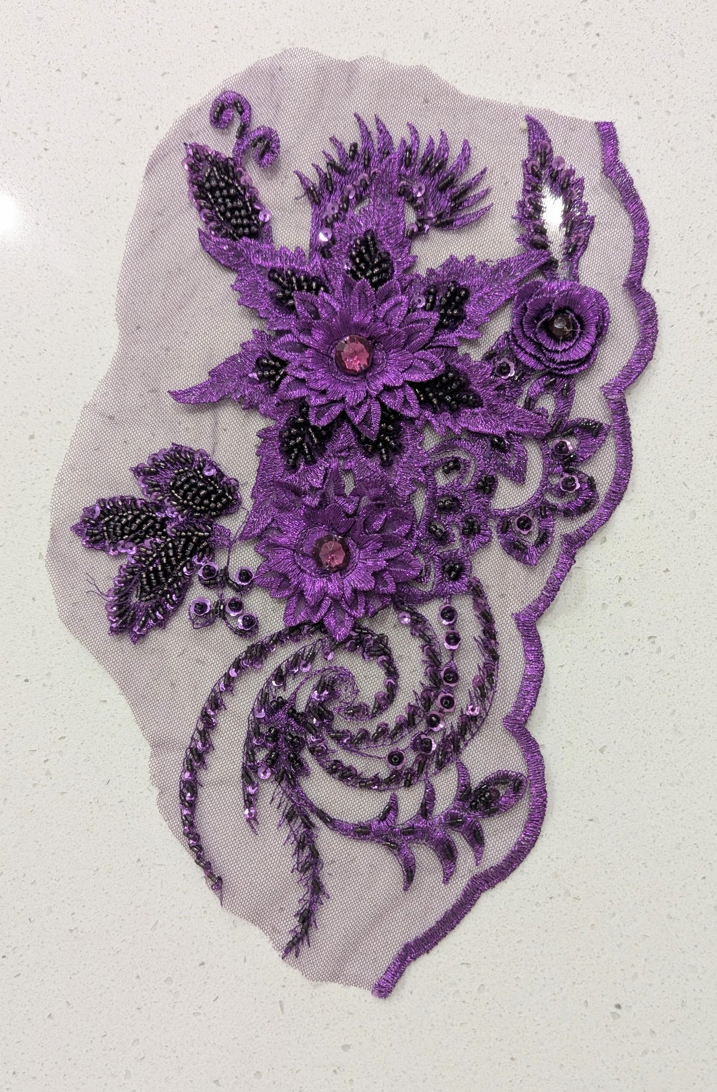 Serena Beaded Lace Appliqué 3 Colours 
