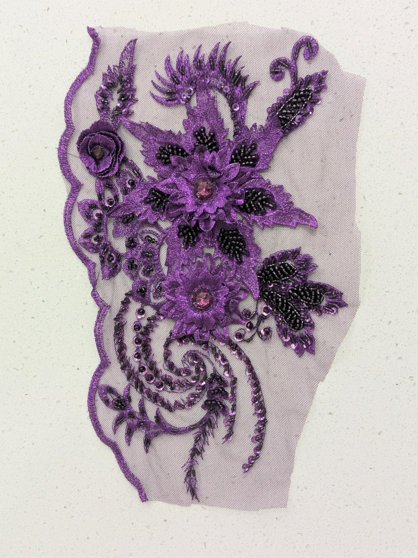 Serena Beaded Lace Appliqué 3 Colours 