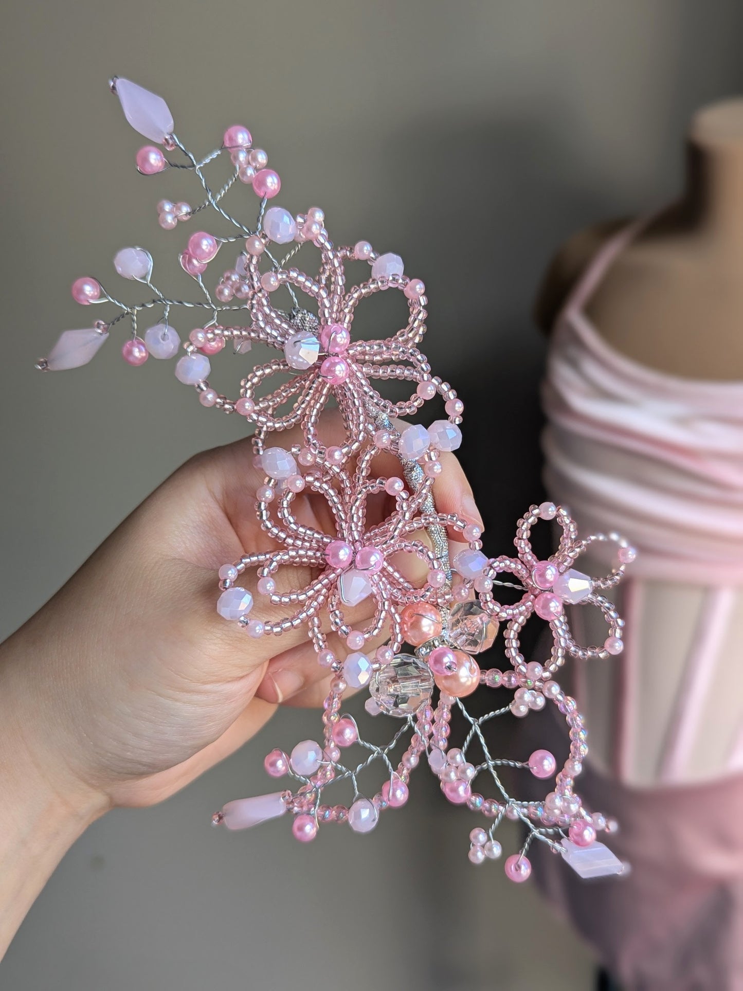 Headpiece - Pastel Pink 