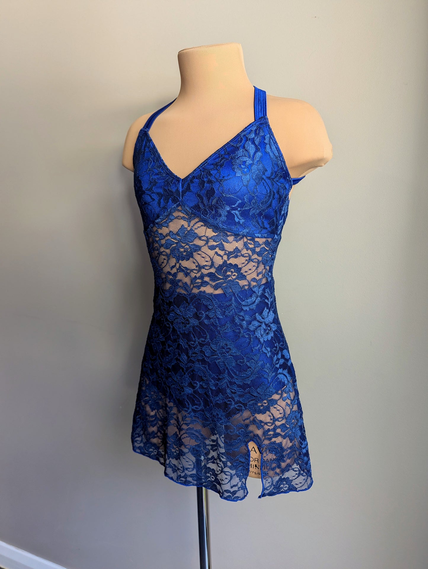 Silhouette 2.0 Slip Dress - Navy Lace (Briefs Included)